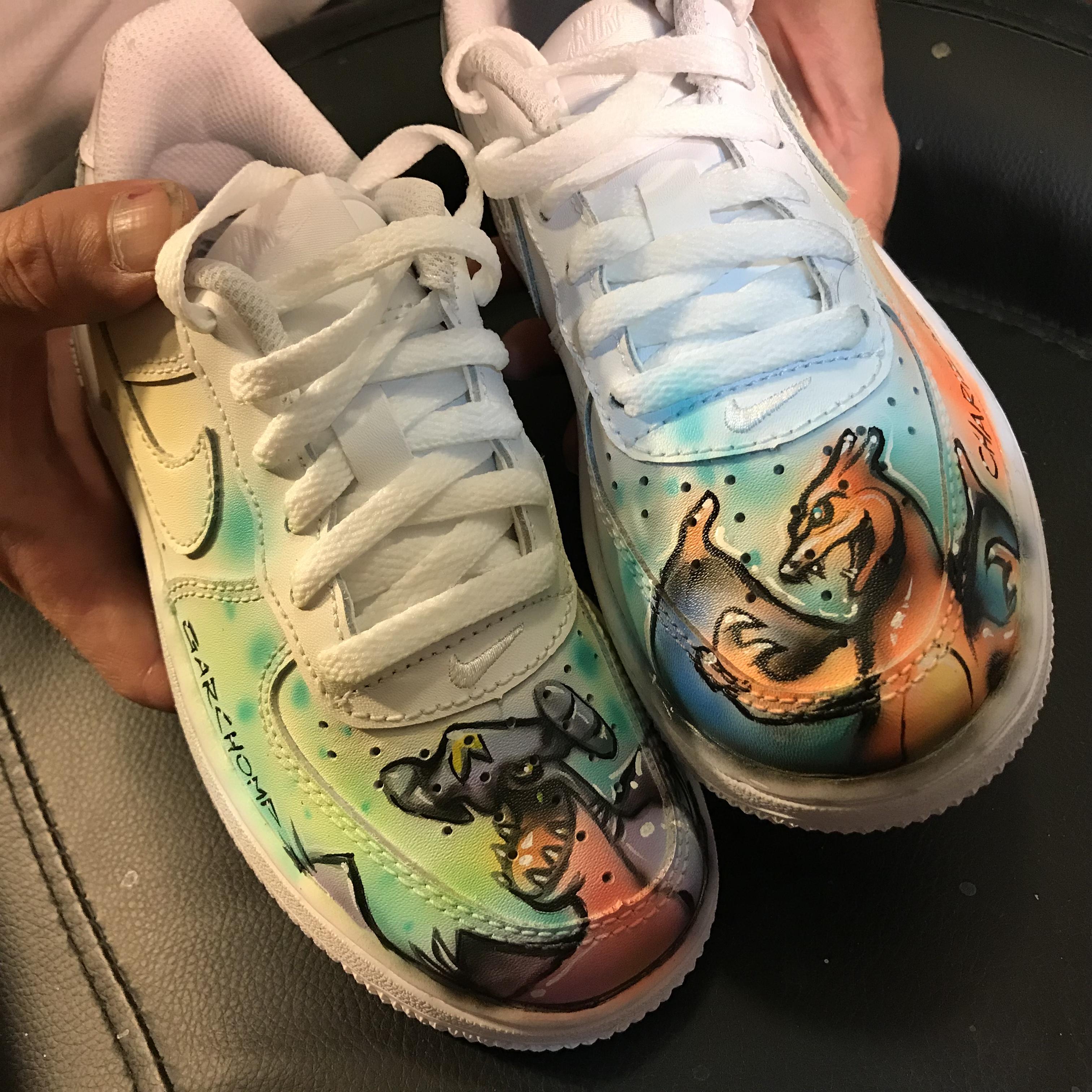Airbrushed, Custom, Pok&eacute;mon, Shoes