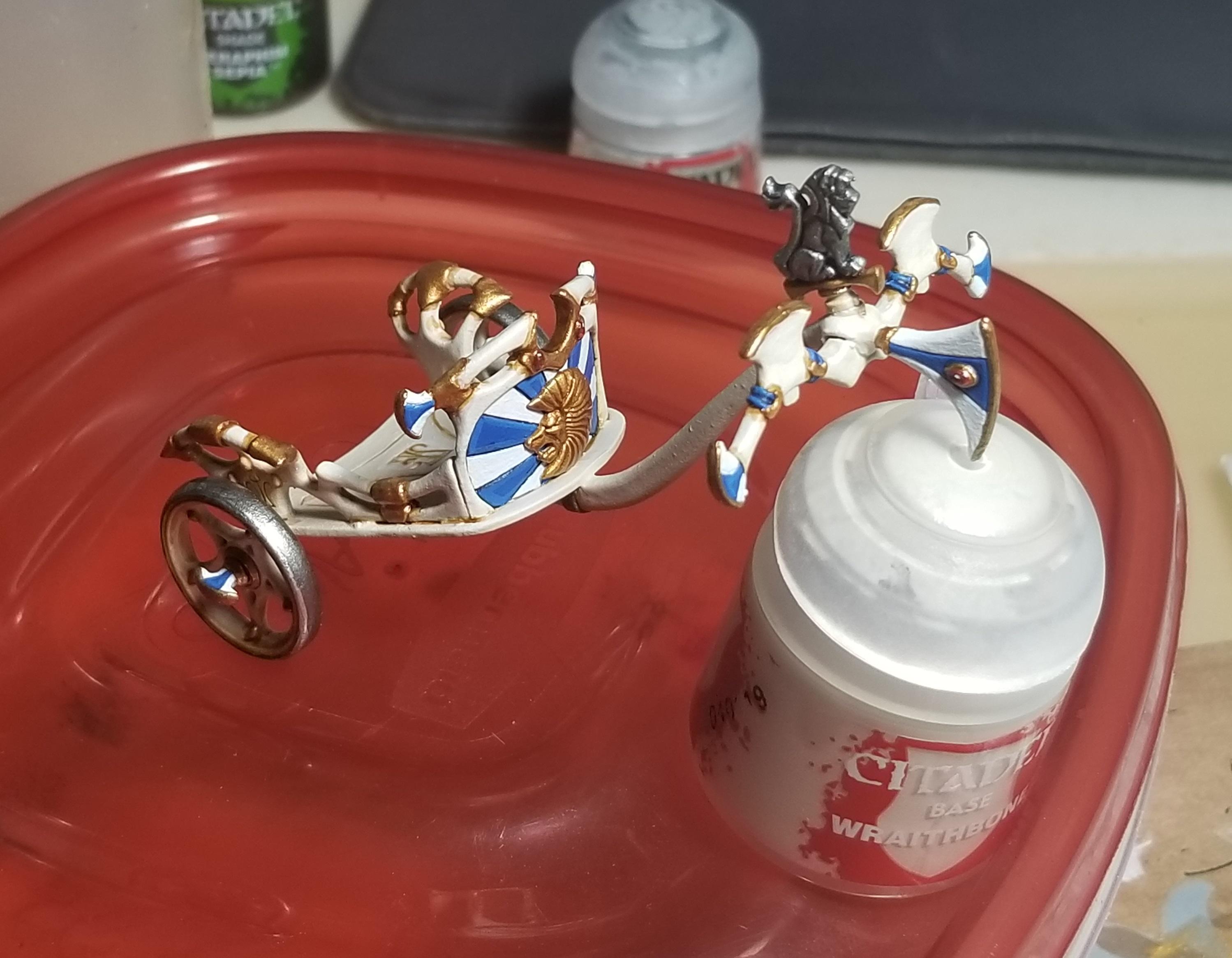 Aelves, Chariot, High Elves, White Lion, Work In Progress