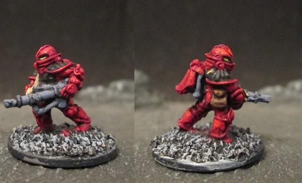 Laserburn Imperial Space Marine with Support Boltgun