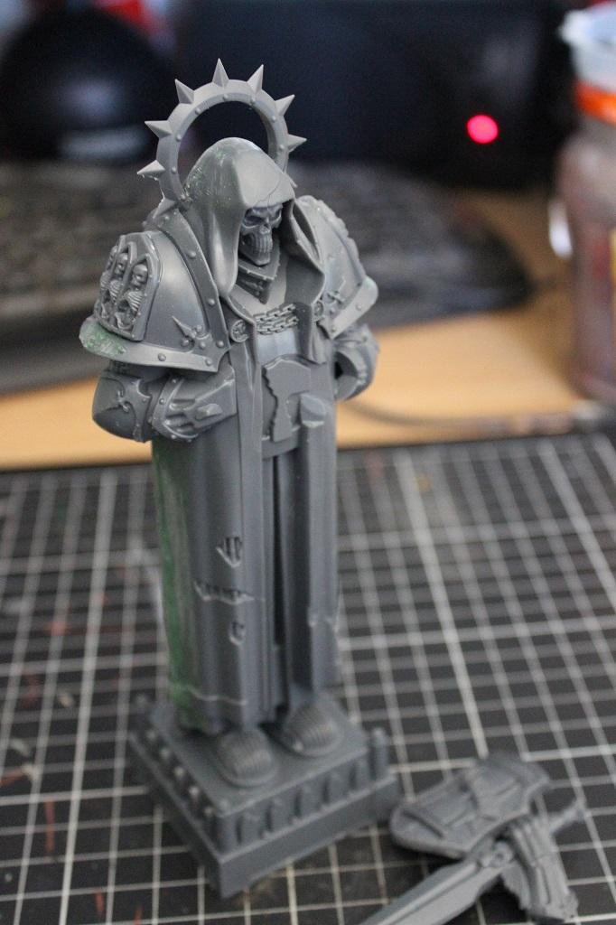 Statue after filling gaps and sanding