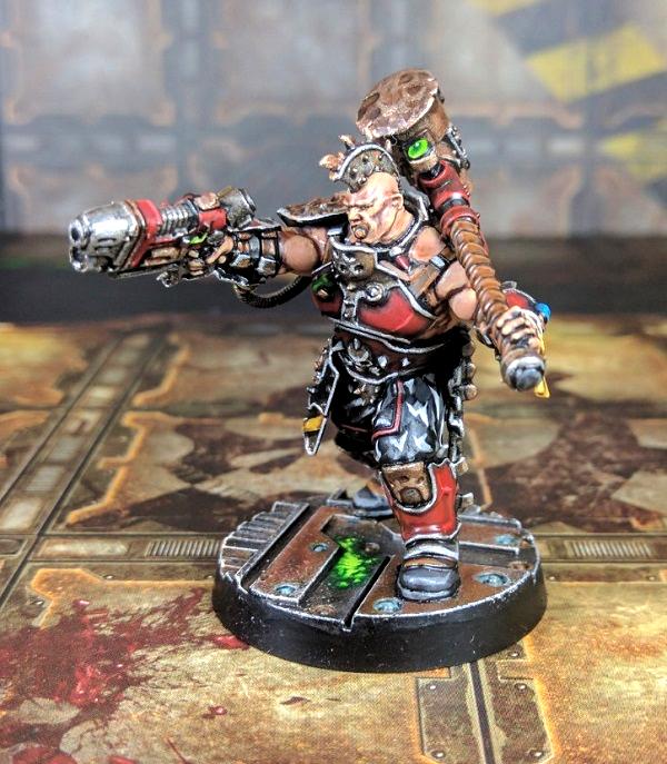Ganger, House Goliath, Iron Lords, Leader, Necromunda, Skullshank, Underhive