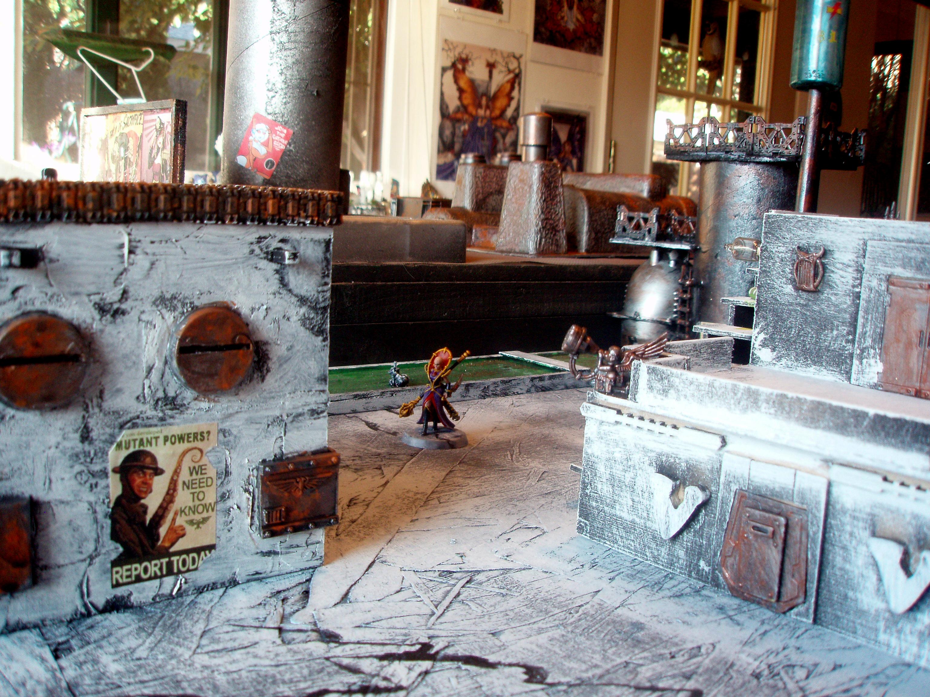 Buildings, Cyberpunk, Hive City, Scratch Build, Terrain