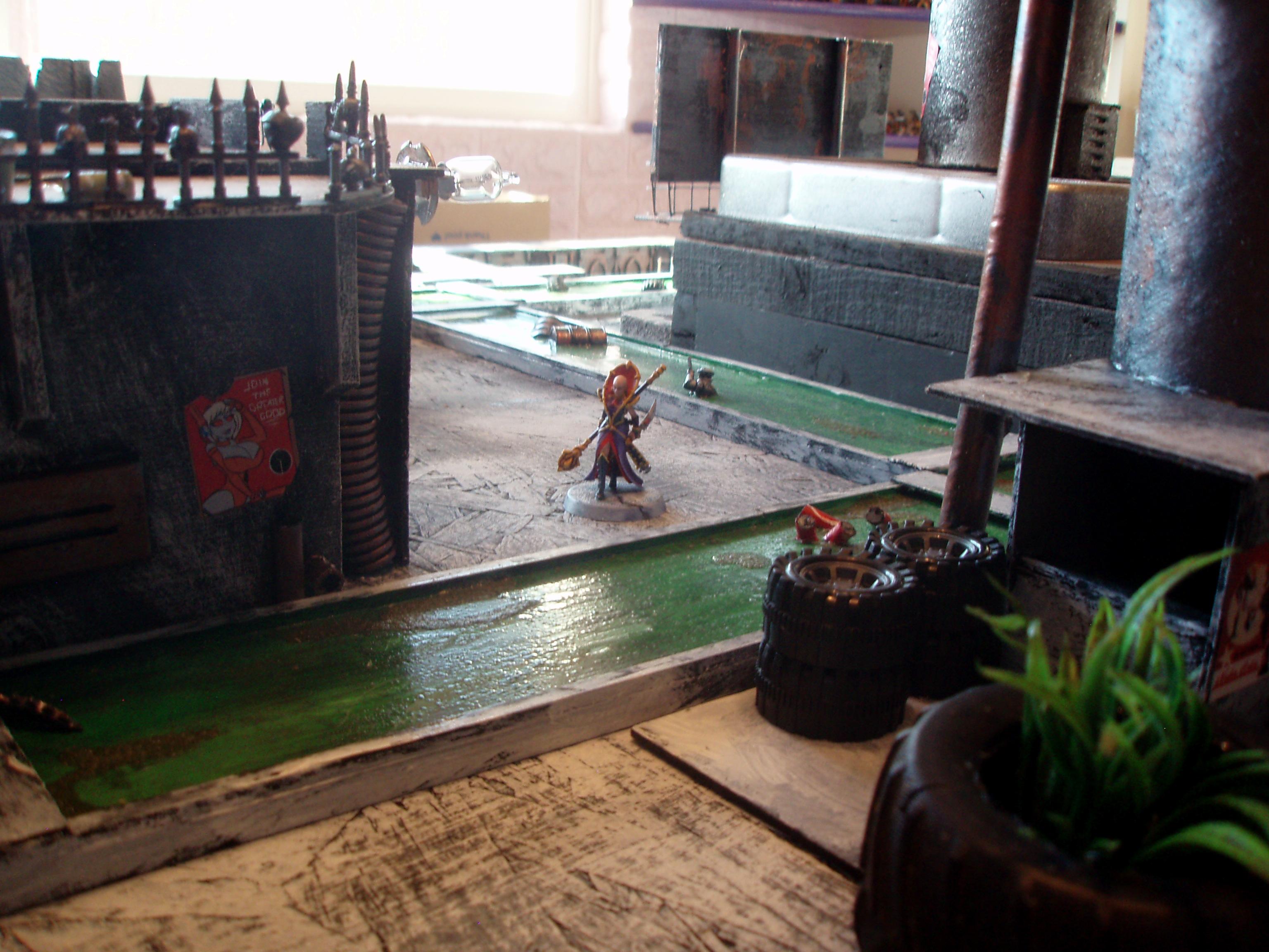 Buildings, Cyberpunk, Hive City, Scratch Build, Terrain