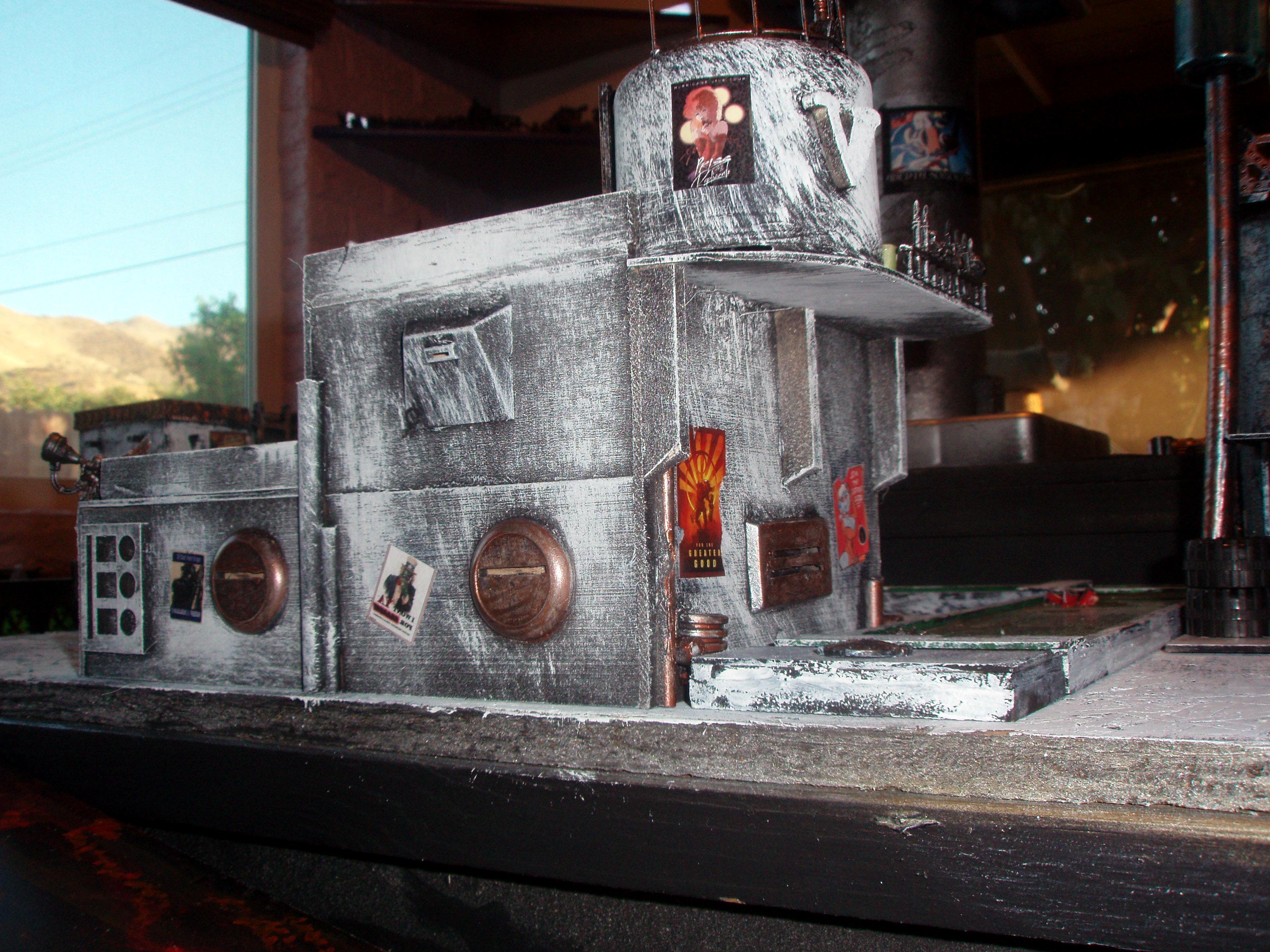 Buildings, Cyberpunk, Hive City, Scratch Build, Terrain