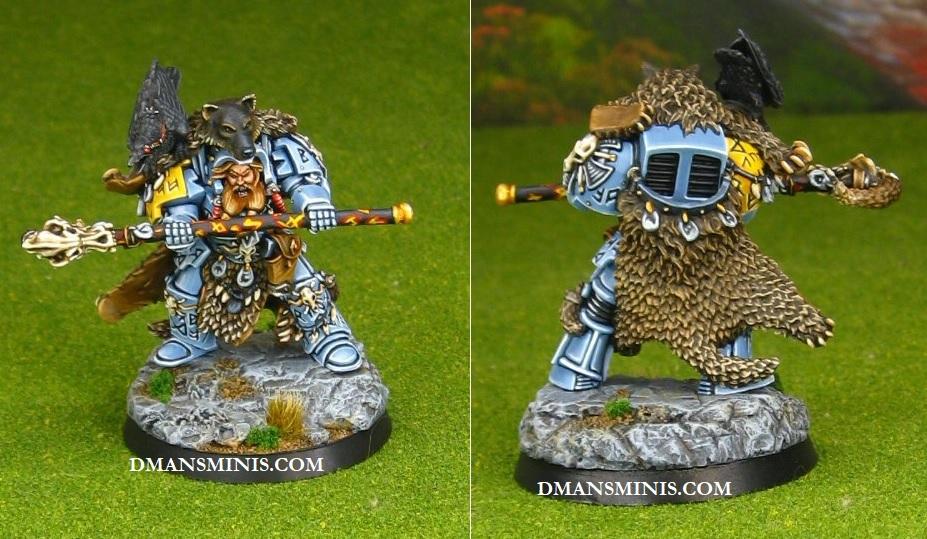 Space Wolves Njal Stormcaller in Terminator Armor