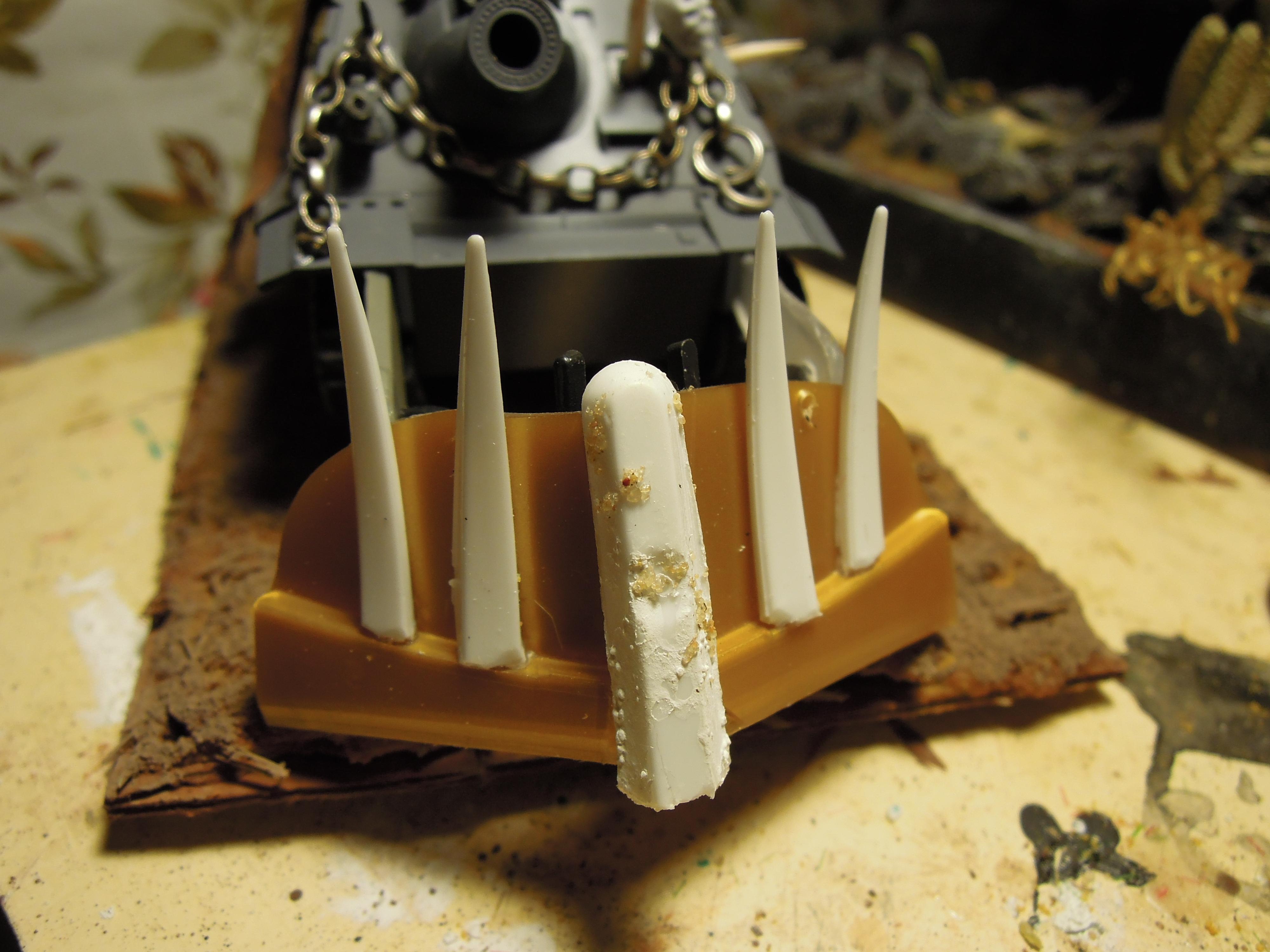 Armored Vehicle, Blood Pact, Chaos, Conversion, Dozer Blade, Heavy Support, Heresy, Scratch Build, Sturmtiger, Tank, Warhammer 40,000, Work In Progress