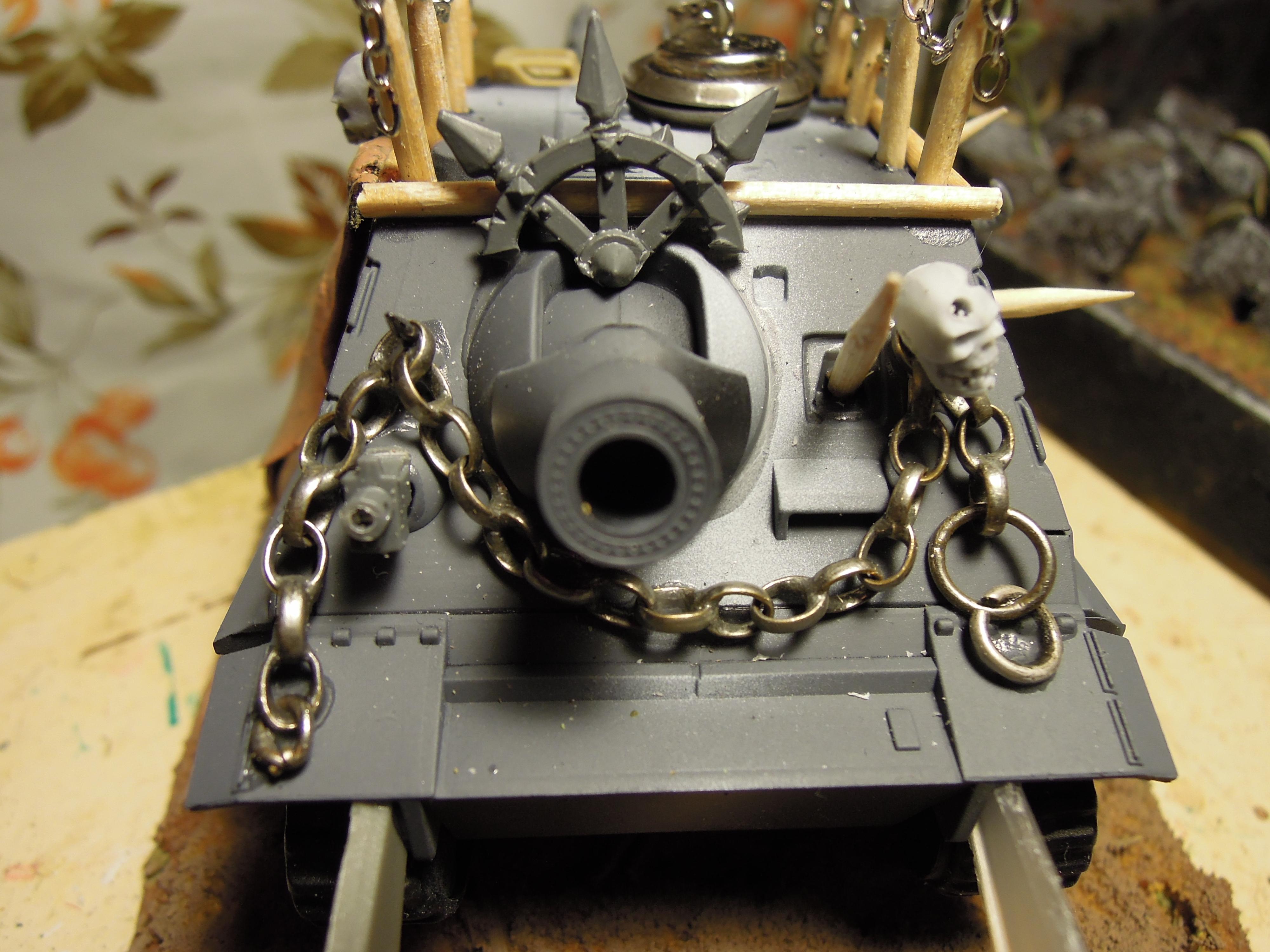 Armored Vehicle, Blood Pact, Chaos, Conversion, Heavy Support, Heresy, Scratch Build, Sturmtiger, Tank, Trophy, Warhammer 40,000, Work In Progress