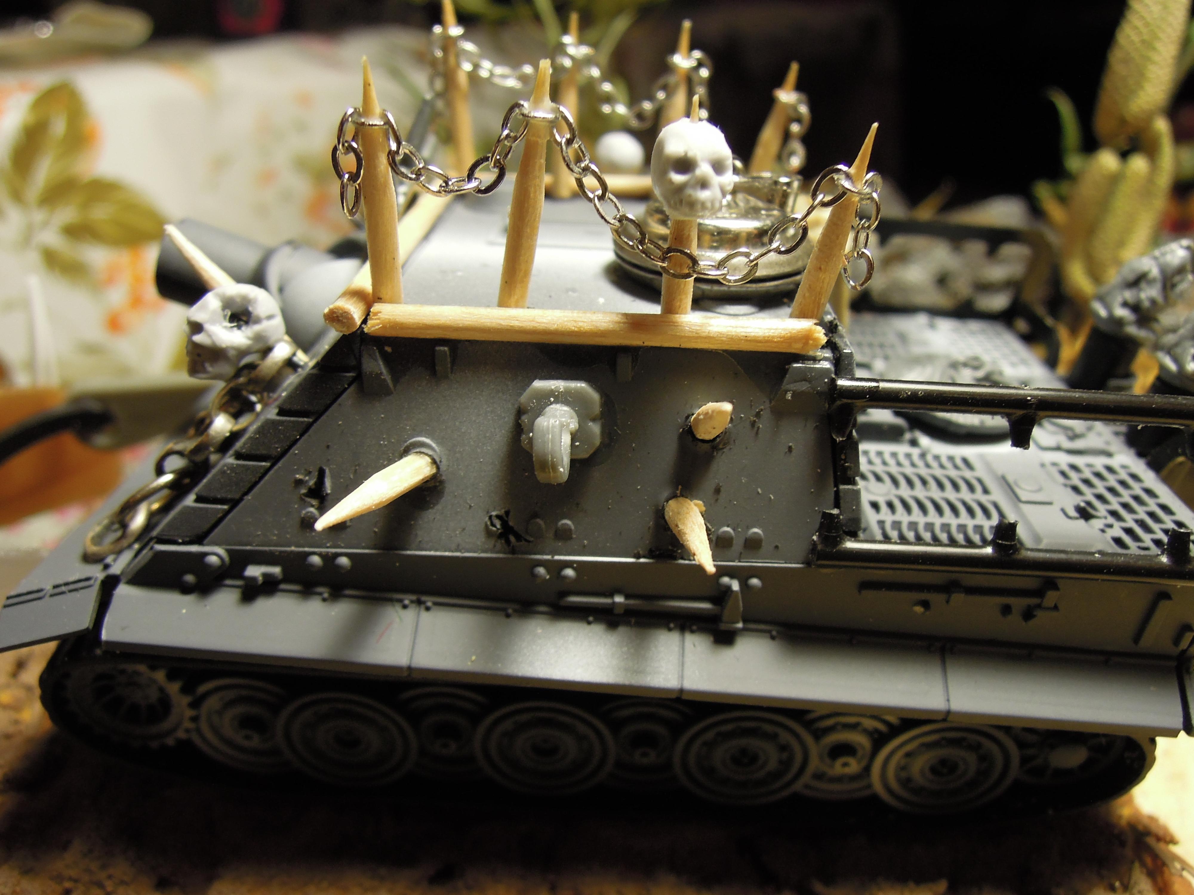 Armored Vehicle, Blood Pact, Chaos, Conversion, Heavy Support, Heresy, Scratch Build, Sturmtiger, Tank, Trophy, Warhammer 40,000, Work In Progress