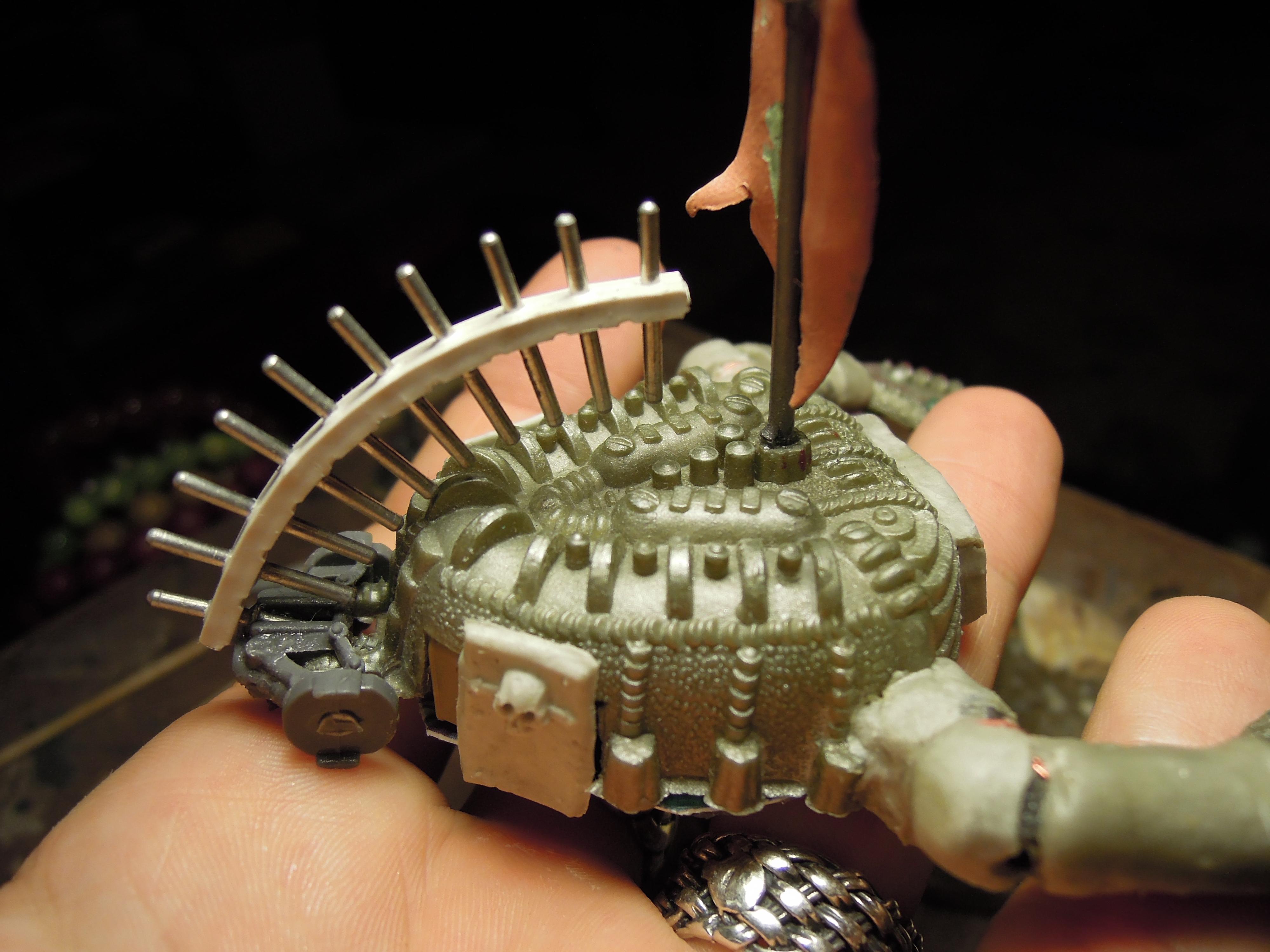 Armored Vehicle, Blood Pact, Chaos, Conversion, Daemon Engine, Heavy Support, Heresy, Scorpion, Scratch Build, Tank, Technolog, Tehnolog, Warhammer 40,000, Work In Progress