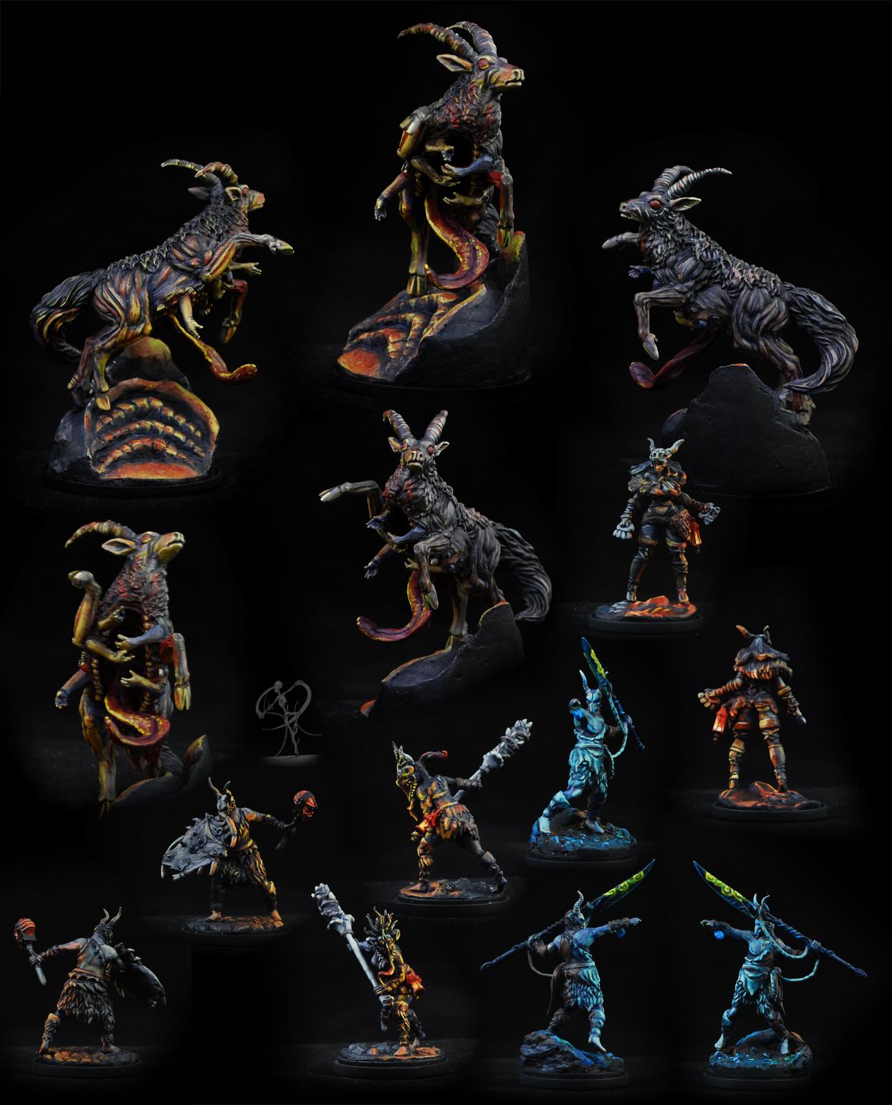 Conversion, Kingdom Death, Monsters, Non-Metallic Metal, Object Source Lighting, Warhammer Fantasy