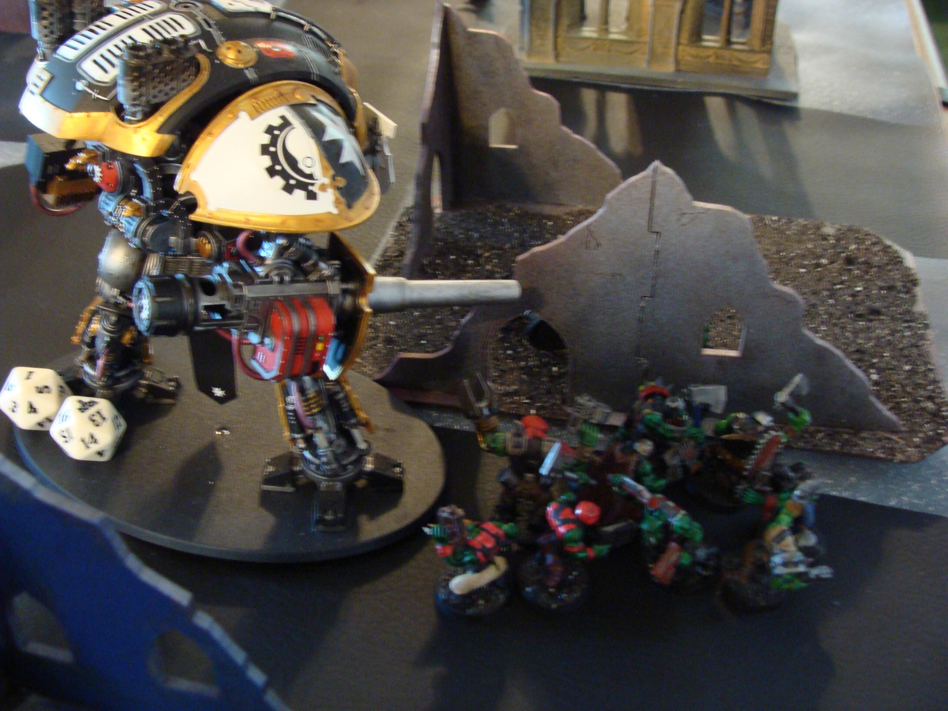 Admech, Battle Report, Imperial Knight, Mechanicum, Orks