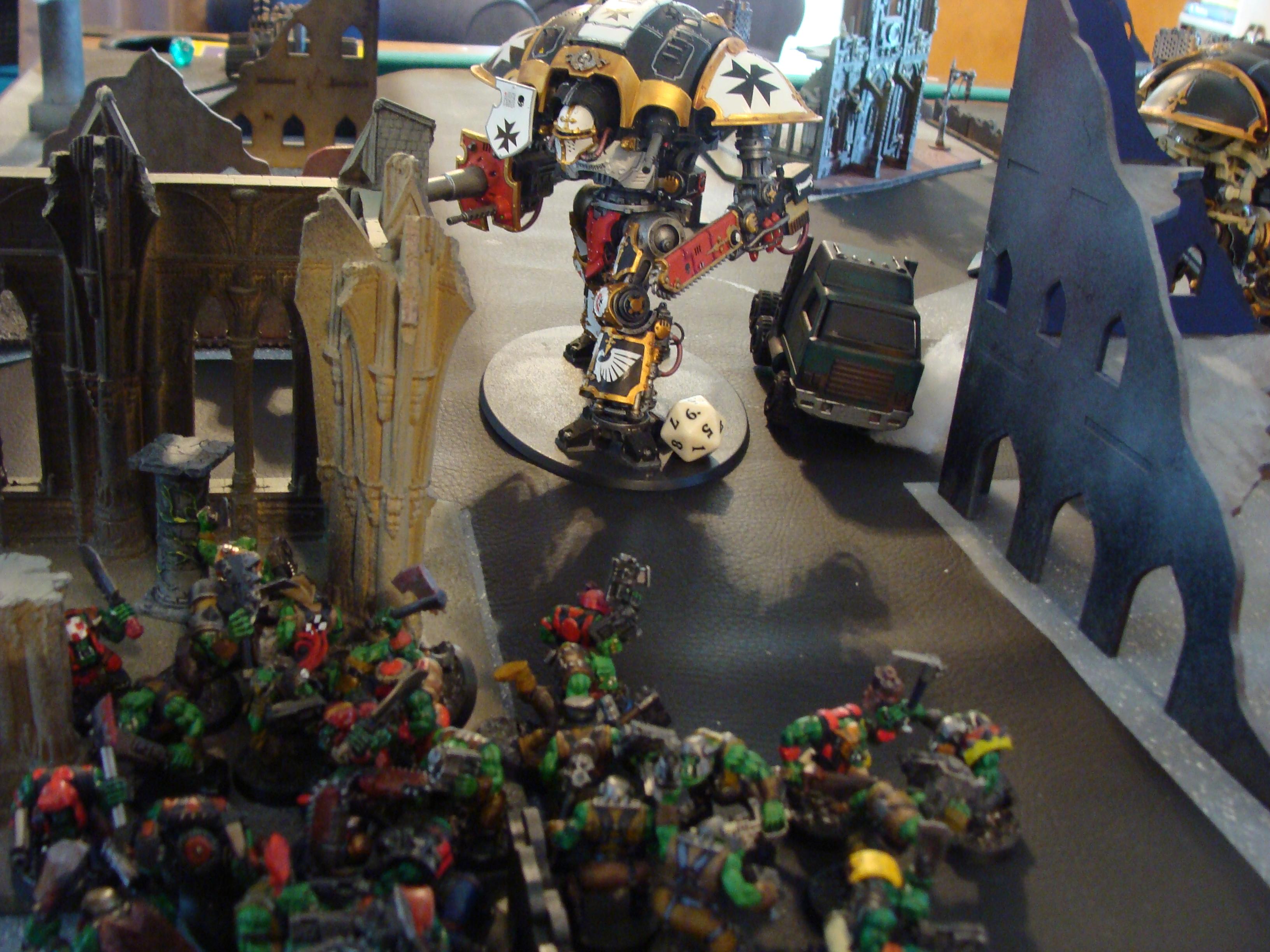 Admech, Battle Report, Imperial Knight, Mechanicum, Orks