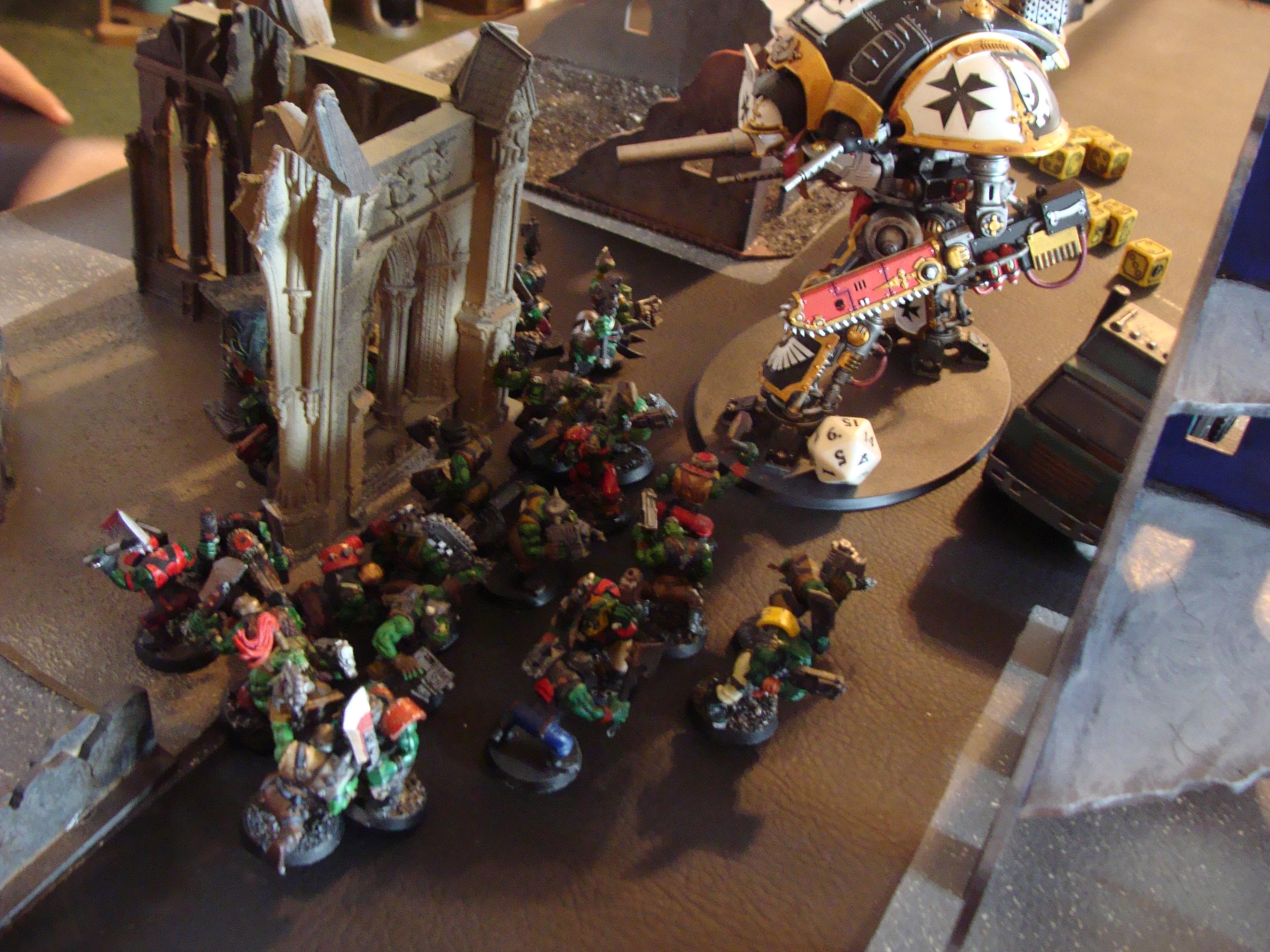 Admech, Battle Report, Imperial Knight, Mechanicum, Orks