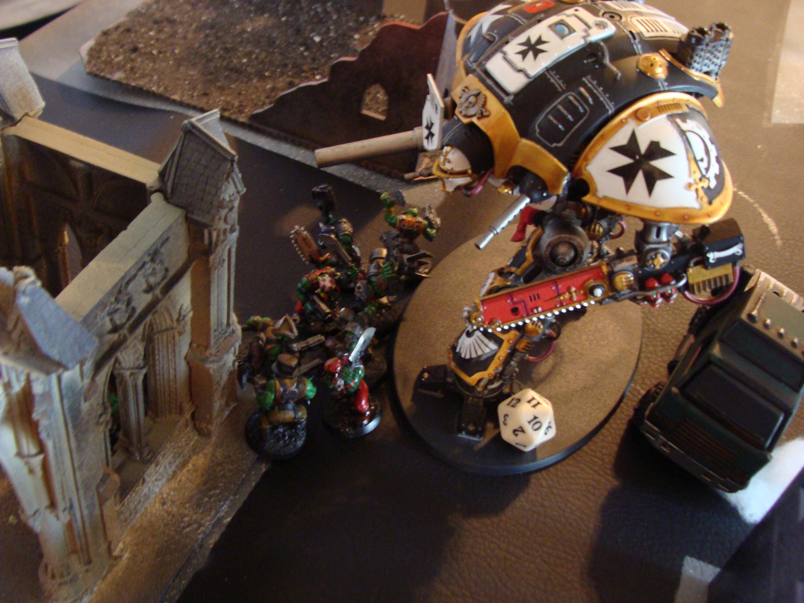 Admech, Battle Report, Imperial Knight, Mechanicum, Orks