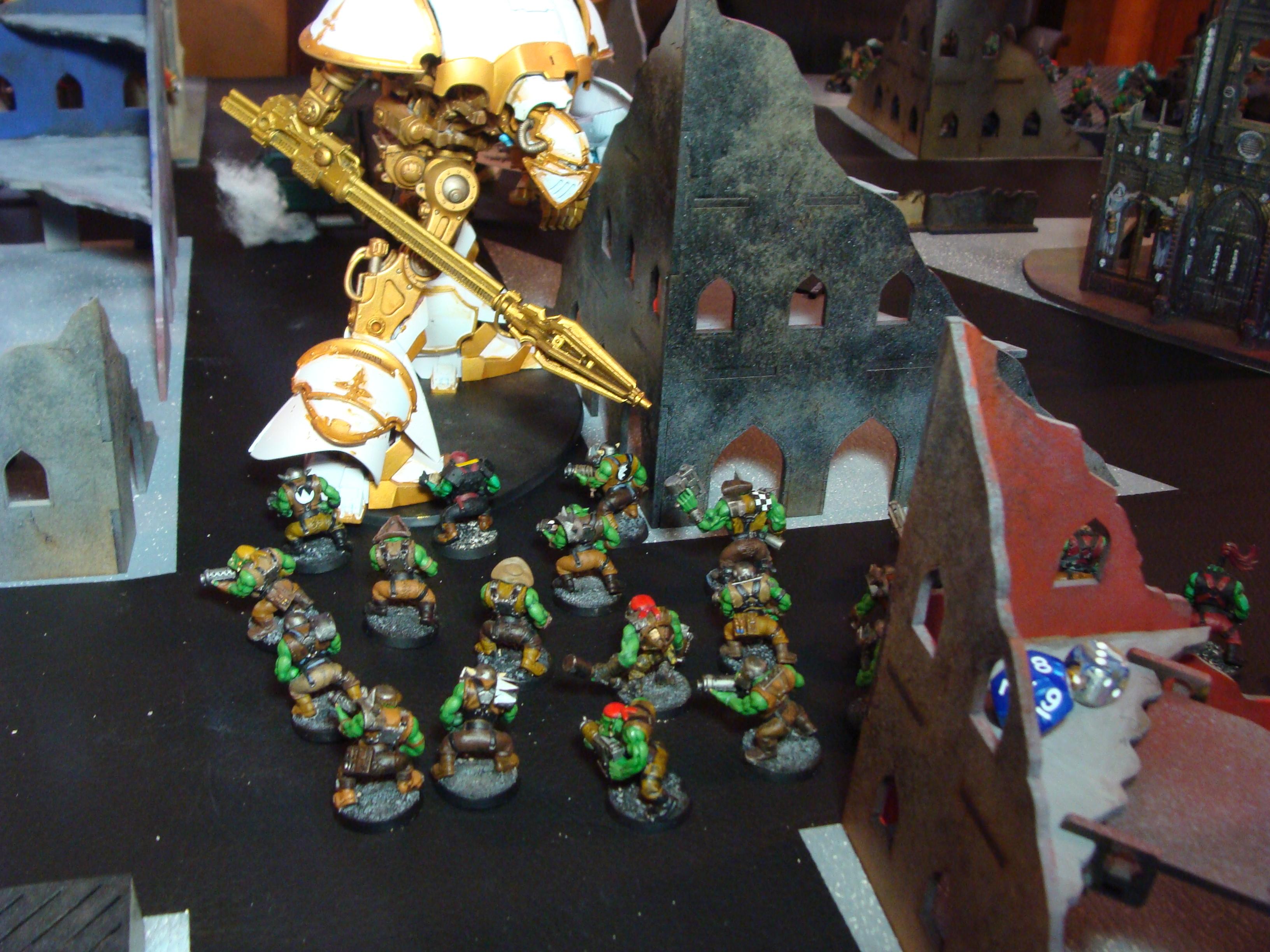 Admech, Battle Report, Imperial Knight, Mechanicum, Orks