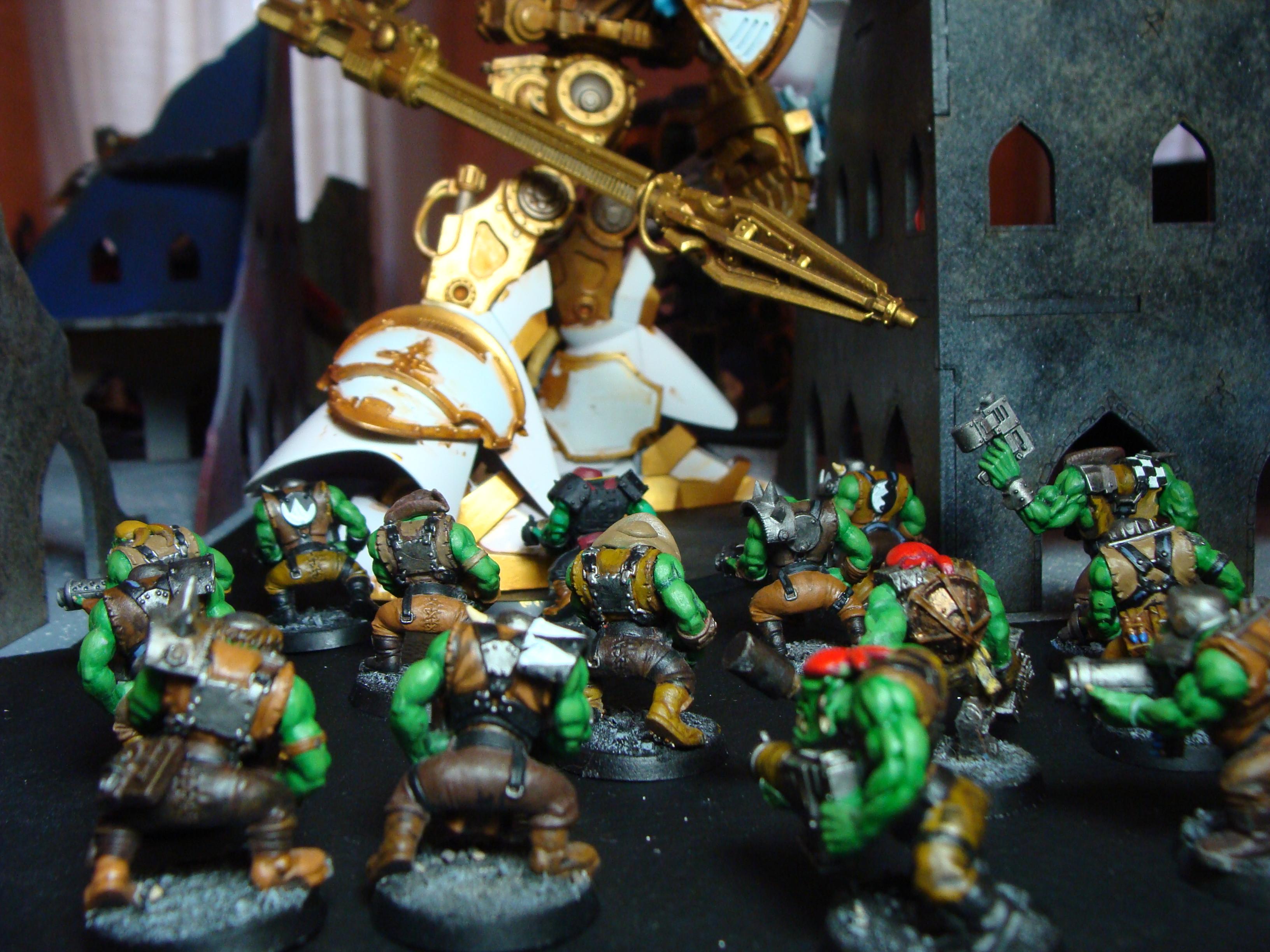 Admech, Battle Report, Imperial Knight, Mechanicum, Orks