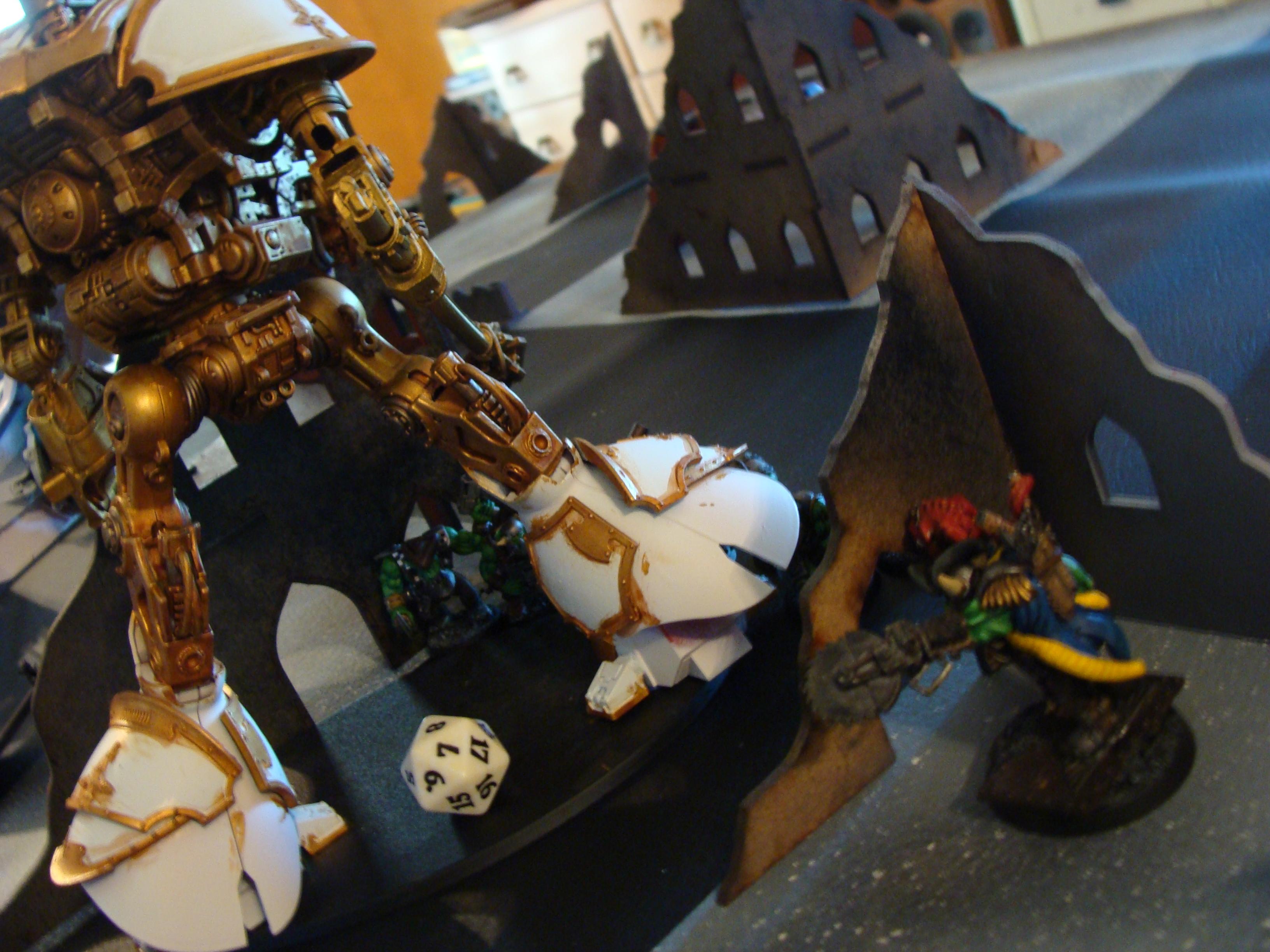 Admech, Battle Report, Imperial Knight, Mechanicum, Orks