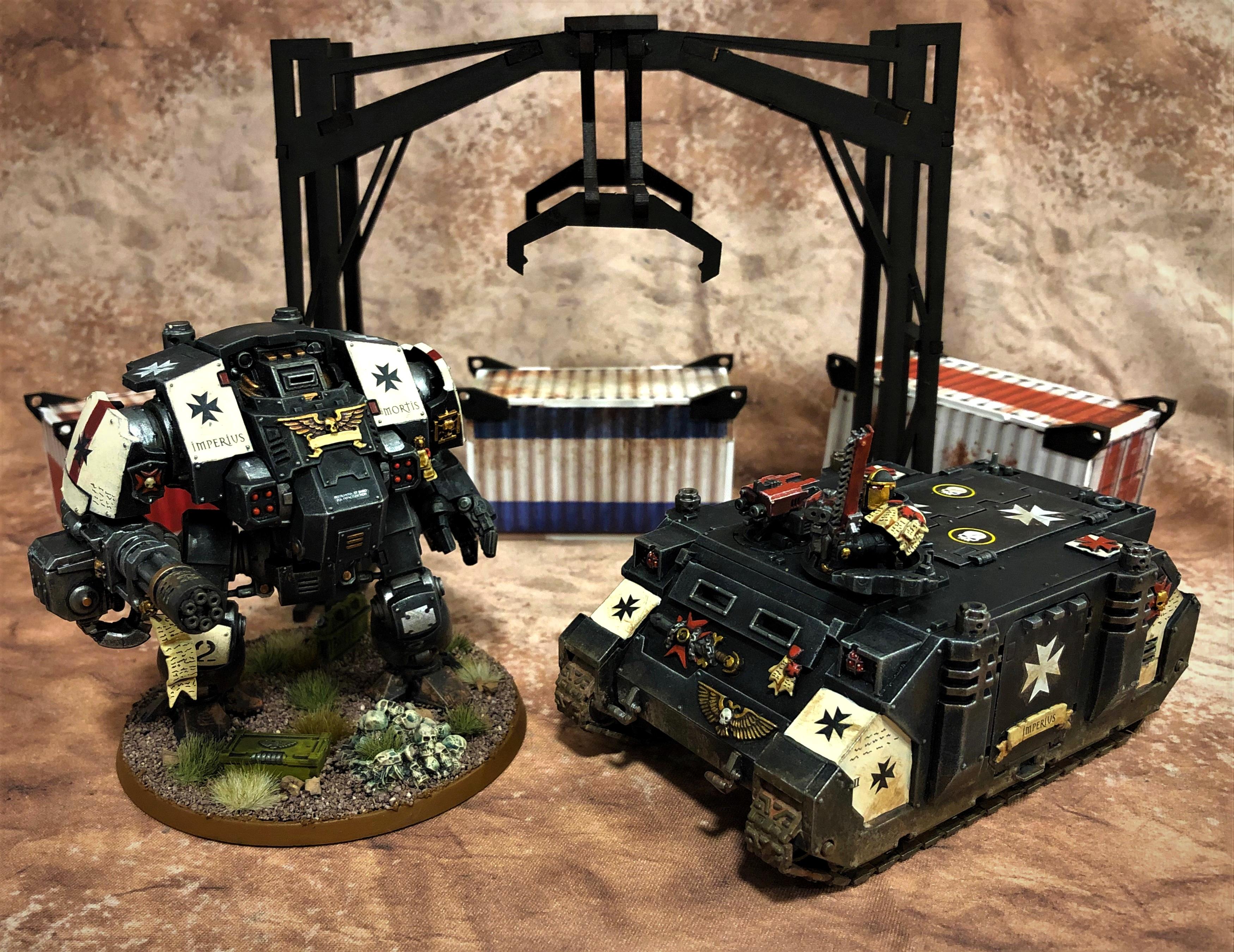 Black Templars, Dreadnought, Rhino, Supplies
