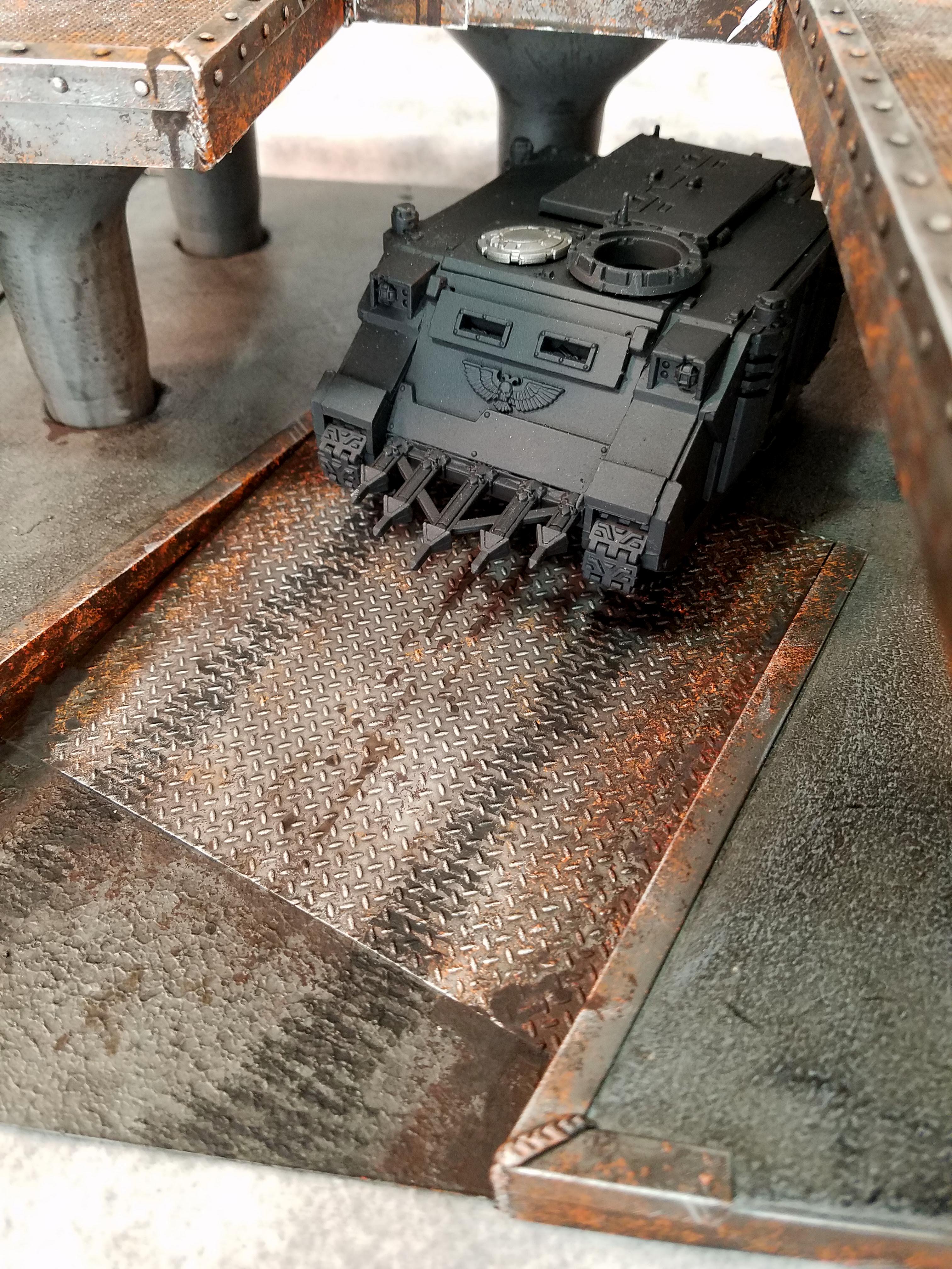 Mac's LoER Entry: vehicle bay, model for scale