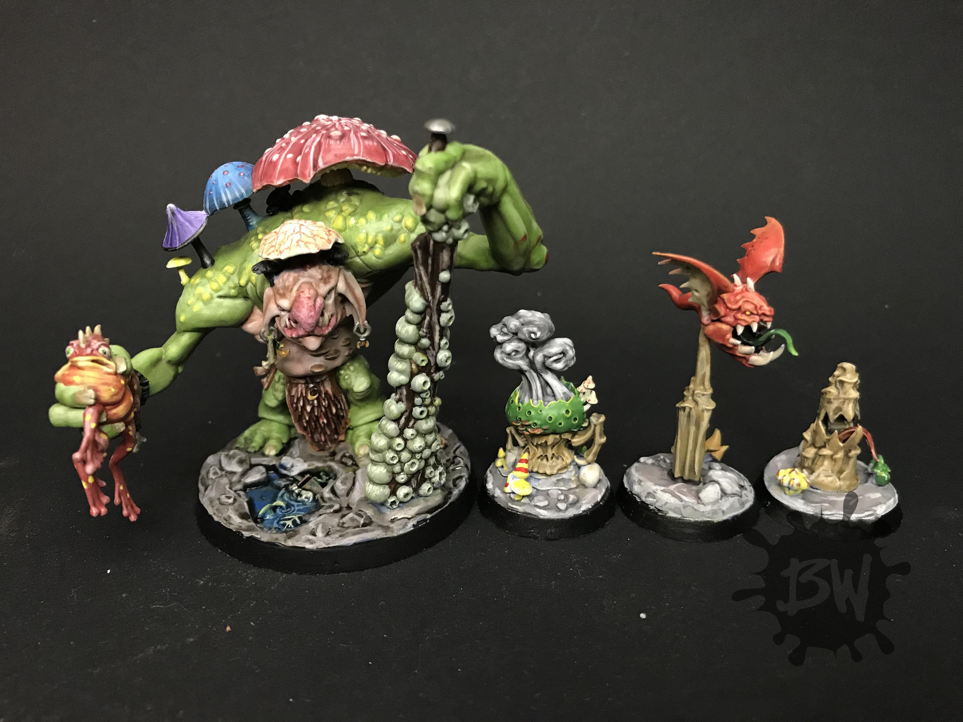 Age Of Sigmar, Bw, Destruction, Gloomspite Gitz, Mollogs Mob, Shadespire, Warhammer Fantasy