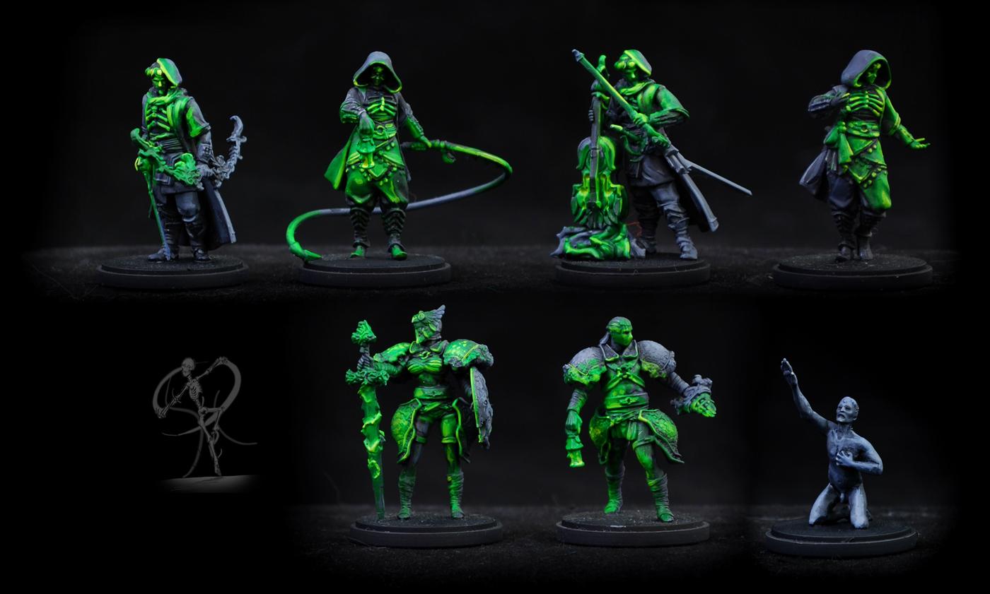 Dung Beetle Knight, Flower Knight, Kingdom Death, Non-Metallic Metal, Object Source Lighting, Spidicules