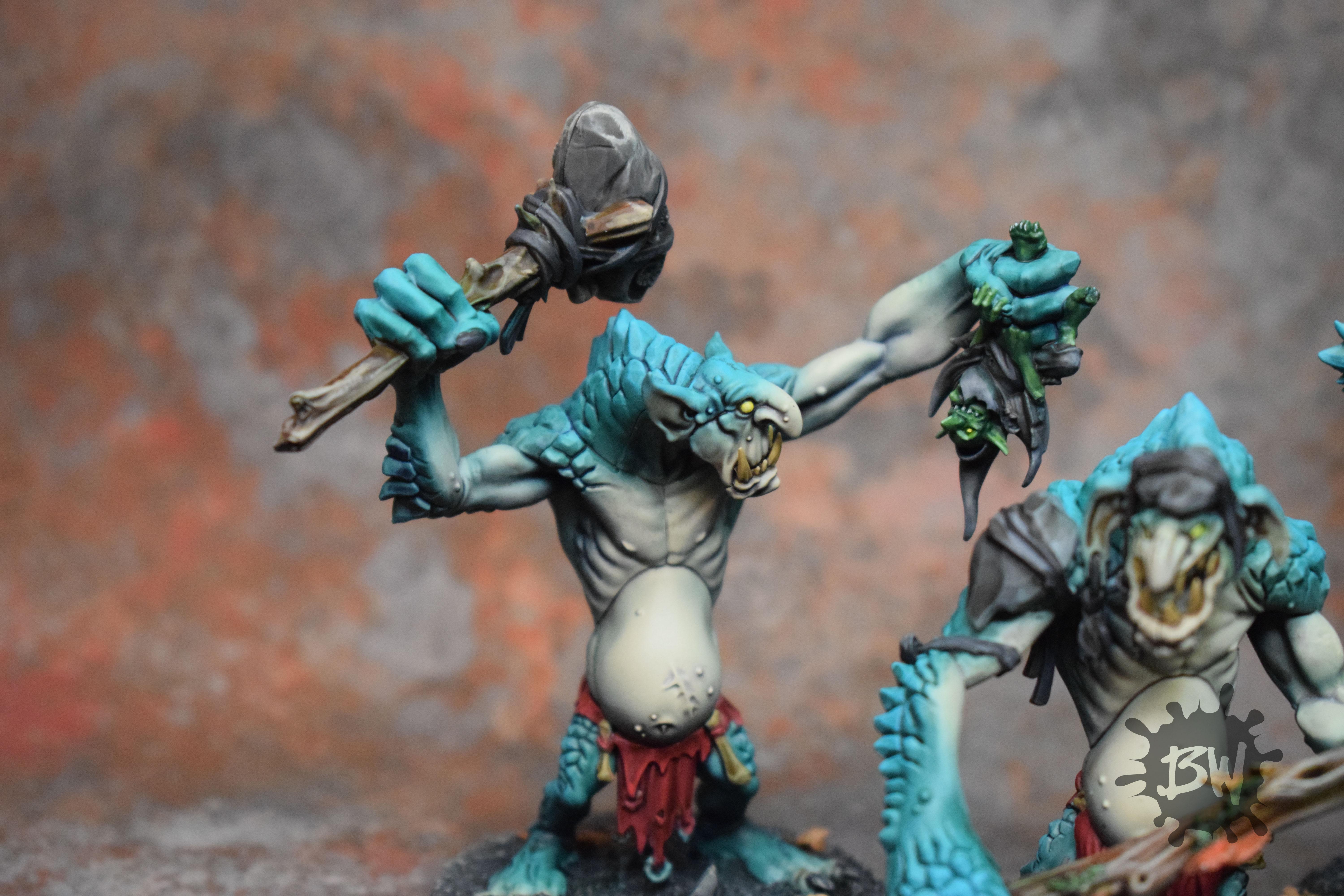 Age Of Sigmar, Bw, Destruction, Gloomspite Gitz, Rockgut Troggoths, Troggoth, Warhammer Fantasy