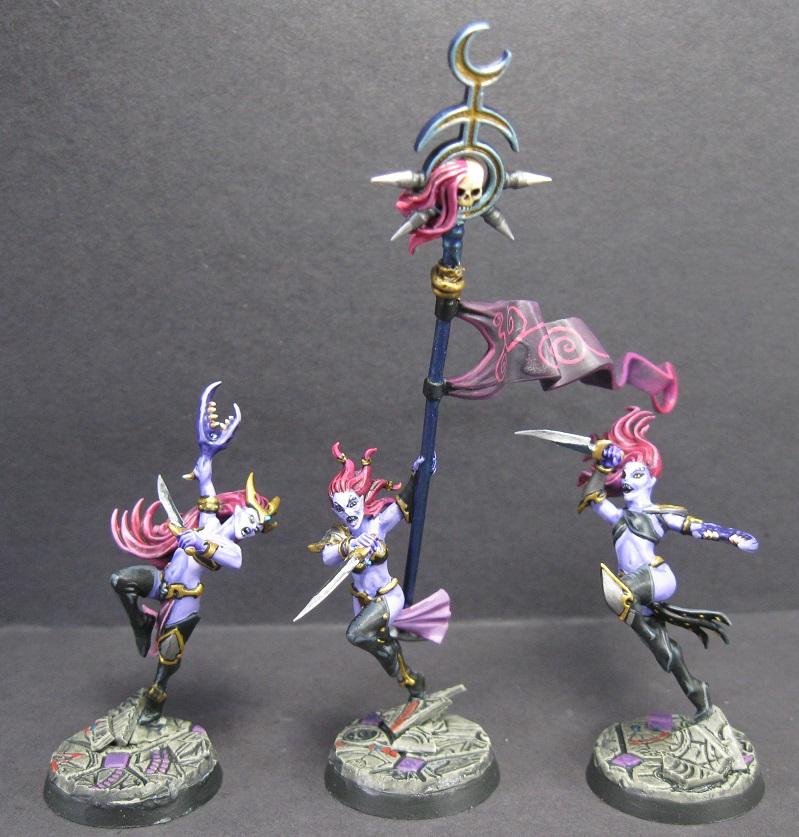 Carrero Arts, Carreroarts, Daemonettes, Demons Of Slaanesh, Miniature Painting, Painted Miniature, Painted Warhammer, Pro Painted, Pro Painted Miniature, Slaanesh, Warhammer Aos, Warhammer Fantasy, Warhammer Painted Miniature, Warhammer Painting
