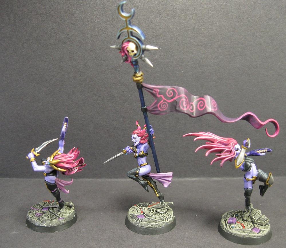 Carrero Arts, Carreroarts, Daemonettes, Demons Of Slaanesh, Miniature Painting, Painted Miniature, Painted Warhammer, Pro Painted, Pro Painted Miniature, Slaanesh, Warhammer Aos, Warhammer Fantasy, Warhammer Painted Miniature, Warhammer Painting