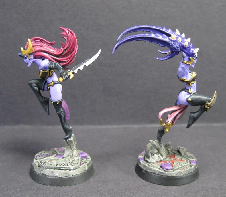 Carrero Arts, Carreroarts, Daemonettes, Demons Of Slaanesh, Miniature Painting, Painted Miniature, Painted Warhammer, Pro Painted, Pro Painted Miniature, Slaanesh, Warhammer Aos, Warhammer Fantasy, Warhammer Painted Miniature, Warhammer Painting