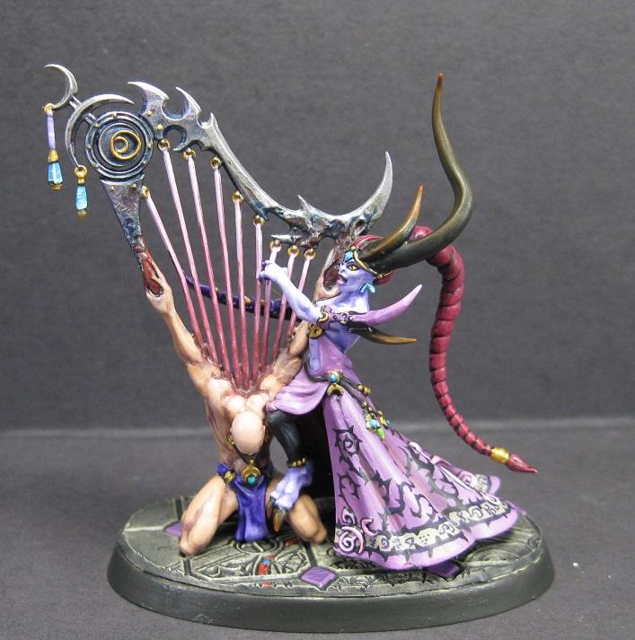 Carrero Arts, Carreroarts, Demons Of Slaanesh, Infernal Enrapturess, Miniature Painting, Painted Miniature, Painted Warhammer, Pro Painted, Pro Painted Miniature, Slaanesh, Warhammer Aos, Warhammer Fantasy, Warhammer Painted Miniature, Warhammer Painting