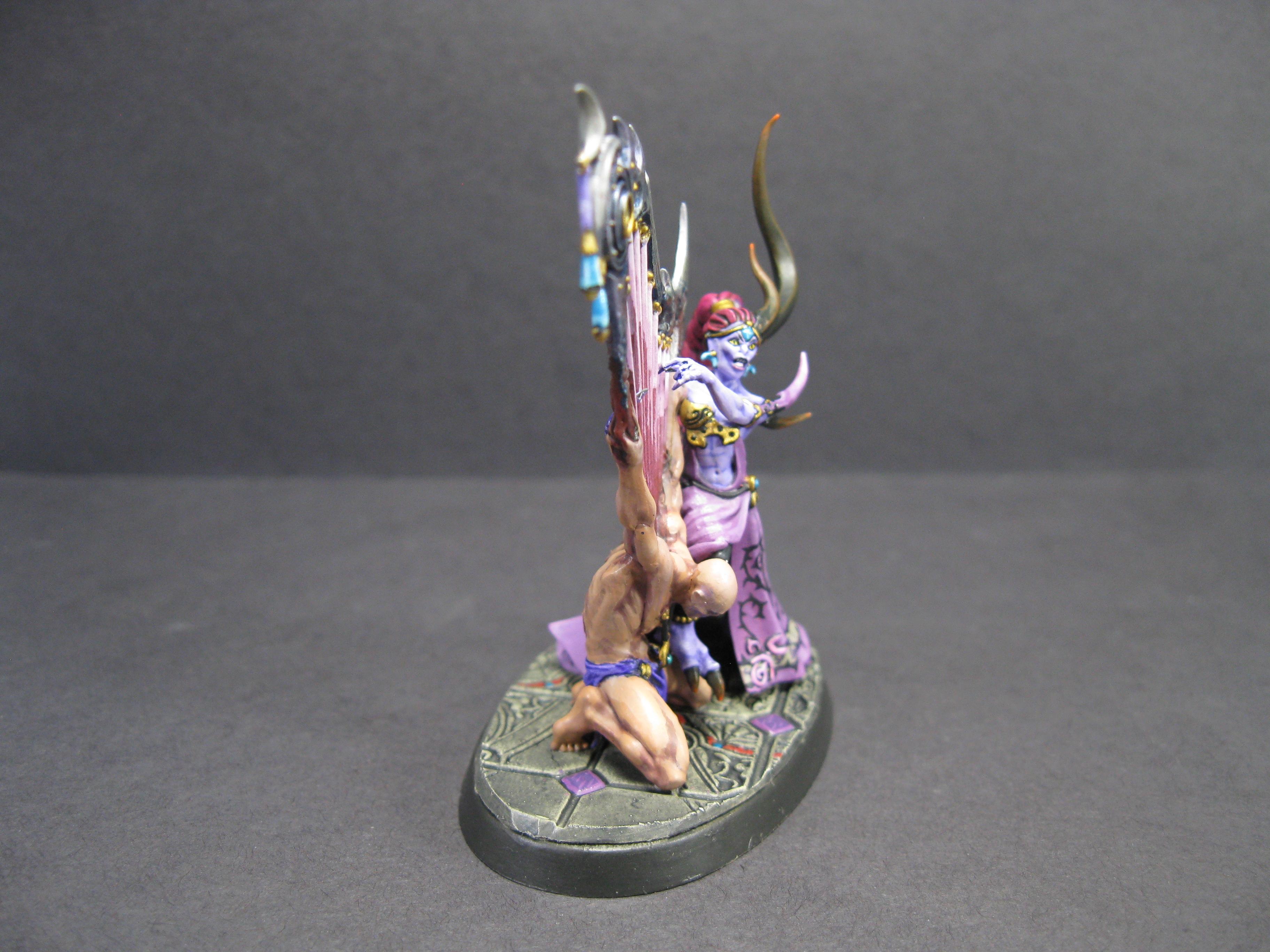 Carrero Arts, Carreroarts, Demons Of Slaanesh, Infernal Enrapturess, Miniature Painting, Painted Miniature, Painted Warhammer, Pro Painted, Pro Painted Miniature, Slaanesh, Warhammer Aos, Warhammer Fantasy, Warhammer Painted Miniature, Warhammer Painting