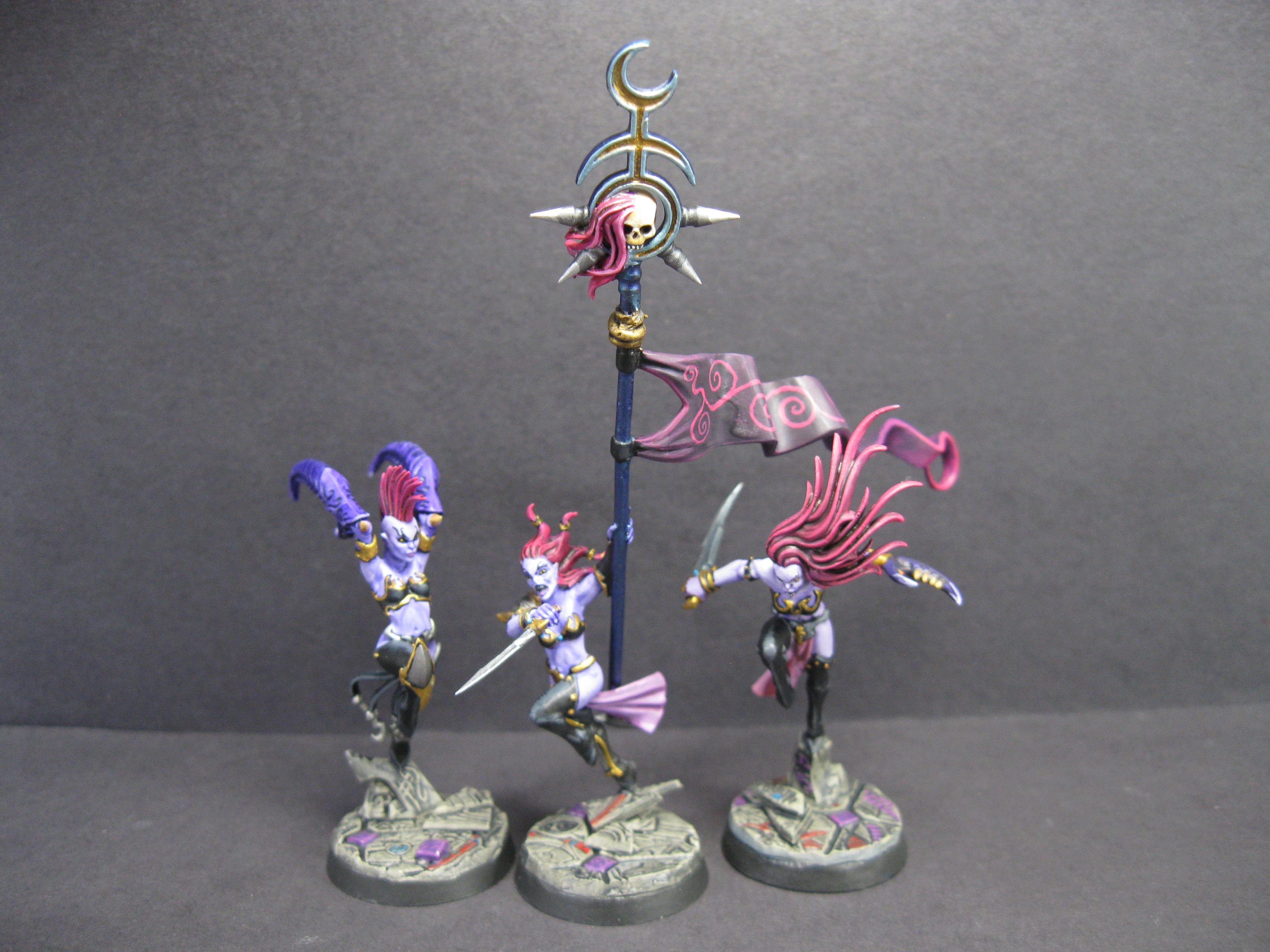 Carrero Arts, Carreroarts, Daemonettes, Demons Of Slaanesh, Miniature Painting, Painted Miniature, Painted Warhammer, Pro Painted, Pro Painted Miniature, Slaanesh, Warhammer Aos, Warhammer Fantasy, Warhammer Painted Miniature, Warhammer Painting