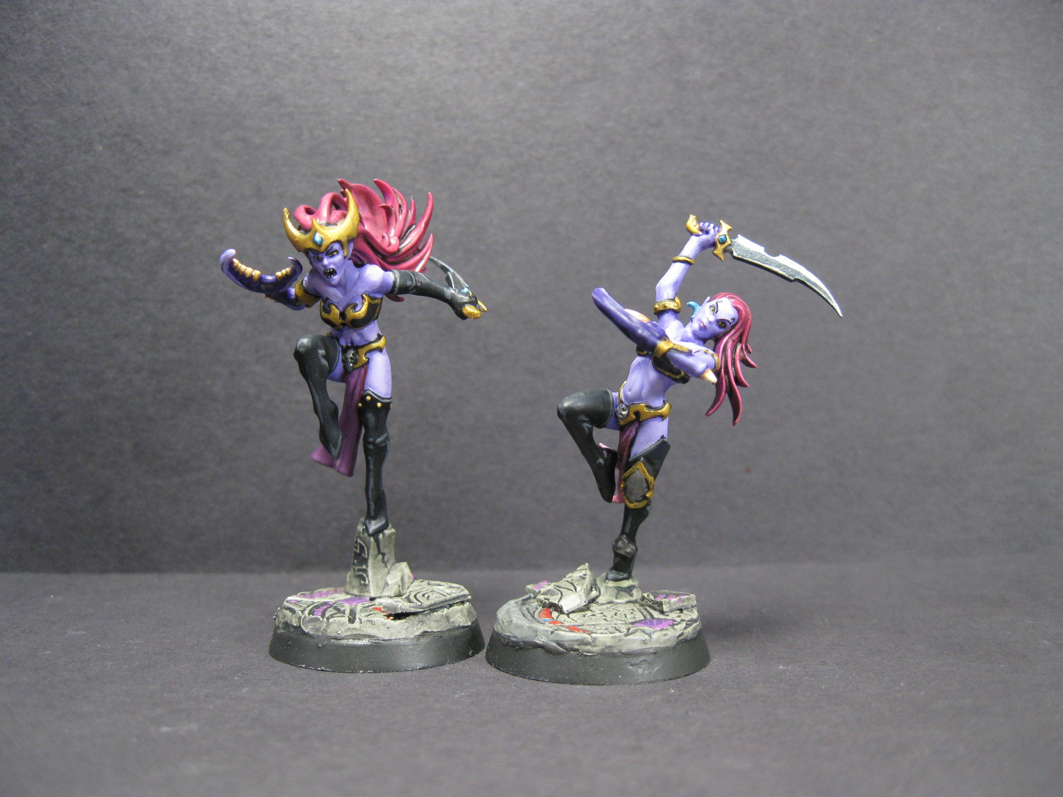 Carrero Arts, Carreroarts, Daemonettes, Demons Of Slaanesh, Miniature Painting, Painted Miniature, Painted Warhammer, Pro Painted, Pro Painted Miniature, Slaanesh, Warhammer Aos, Warhammer Fantasy, Warhammer Painted Miniature, Warhammer Painting