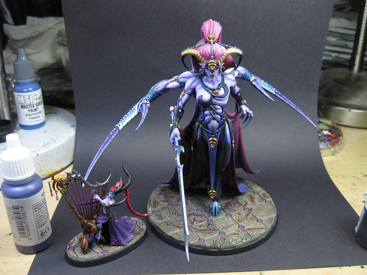 Carrero Arts, Carreroarts, Demons Of Slaanesh, Keeper Of Secrets, Miniature Painting, Painted Miniature, Painted Warhammer, Pro Painted, Pro Painted Miniature, Slaanesh, Warhammer Aos, Warhammer Fantasy, Warhammer Painted Miniature, Warhammer Painting