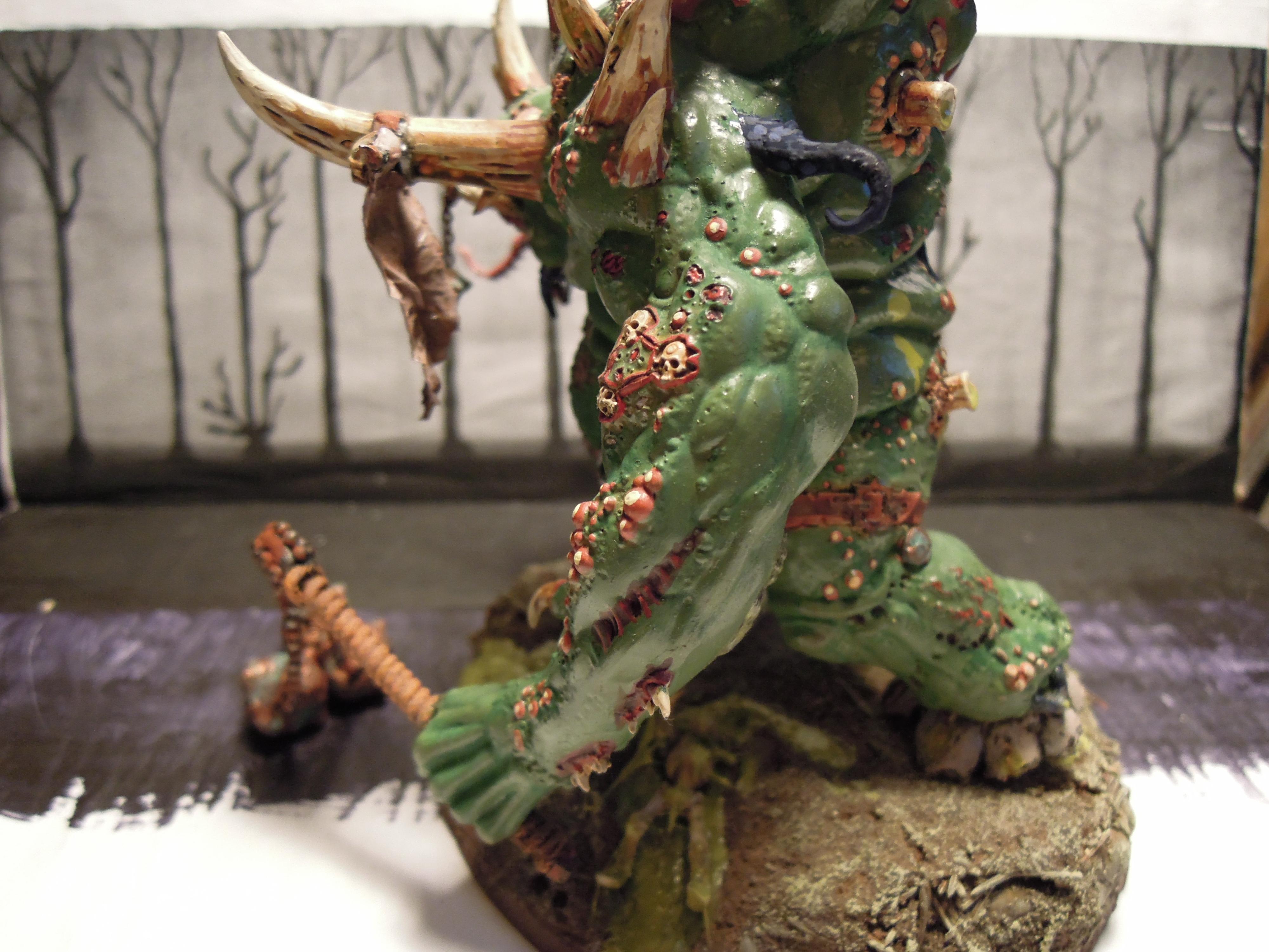 Age Of Sigmar, Banner, Blight, Boils, Buboes, Chaos, Conversion, Decay, Destroyer Hive, Disease, Flail, Ghurek Glott, Glottkin, Horns, Nurgle, Pestilence, Plague, Rot, Skull, Spoilage, Warhammer Fantasy