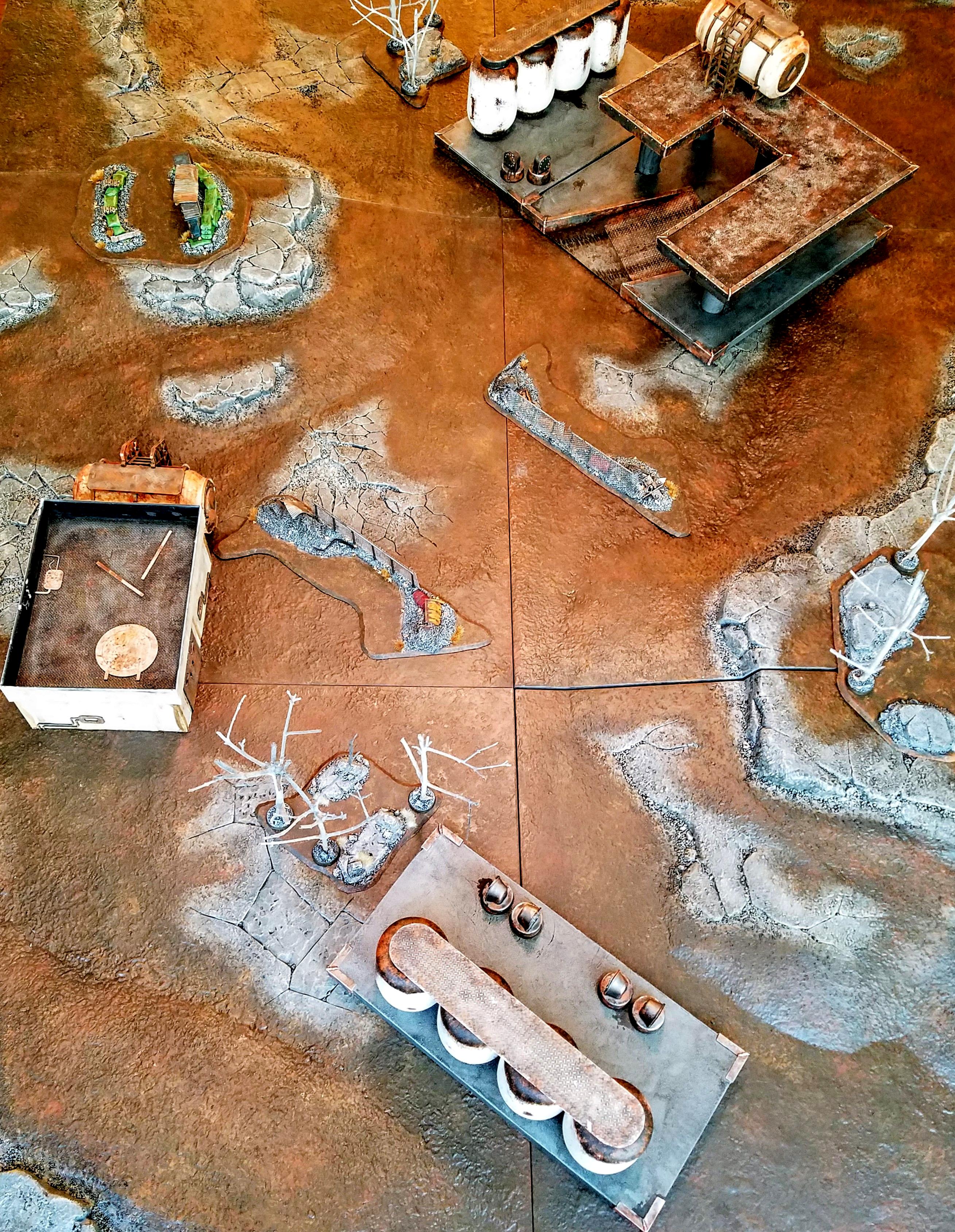 Setup for a recent game featuring the fuel depot
