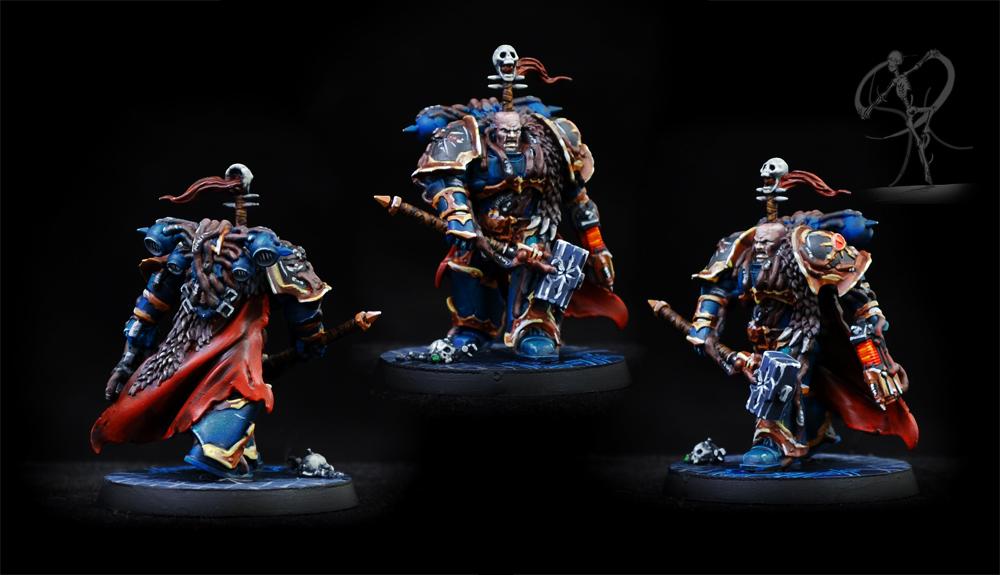 Black Legion, Blackstone Fortress, Chaos, Chaos Lord, Chaos Space Marines, Non-Metallic Metal, Object Source Lighting, Science-fiction, Sons Of Horus, Warhammer 40,000