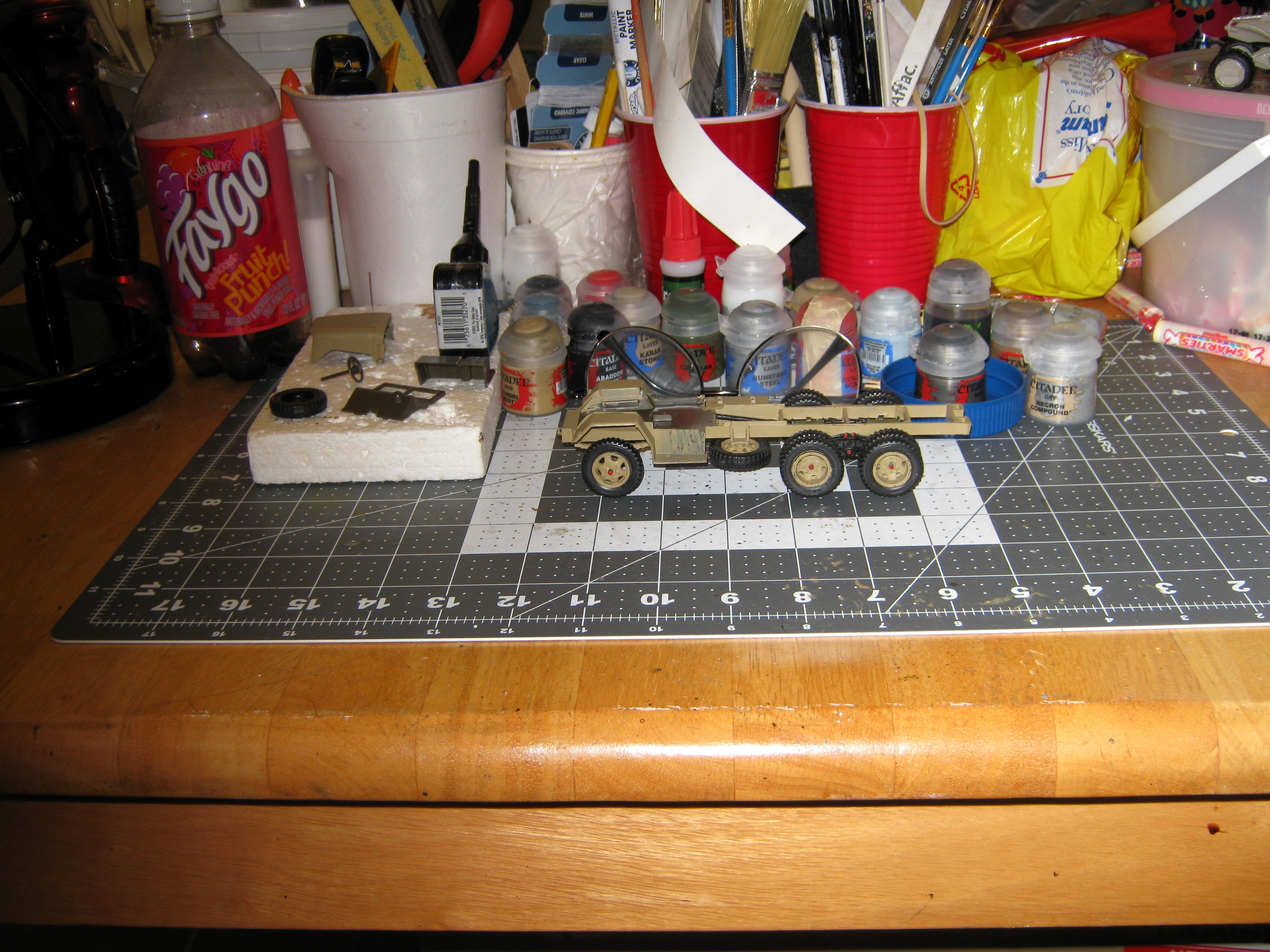 2 1/2 Ton, 6x6, Conversion, Duece And A Half, Gun Truck, Imperial, Imperial Navy, M35, Revell, Transport, Truck, U.s. Army, Vintage