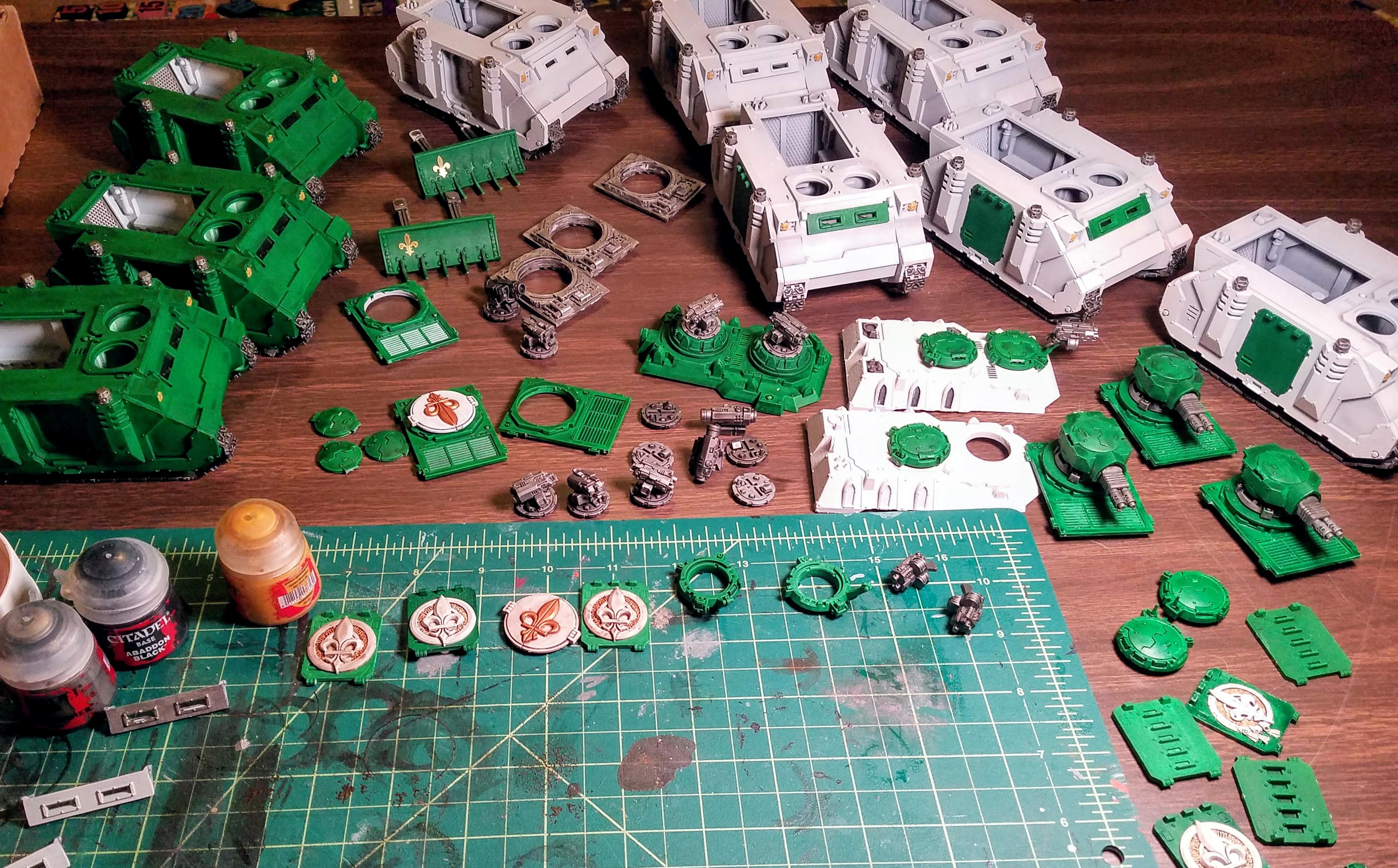 Nine-Rhino headlight and trim workshop..