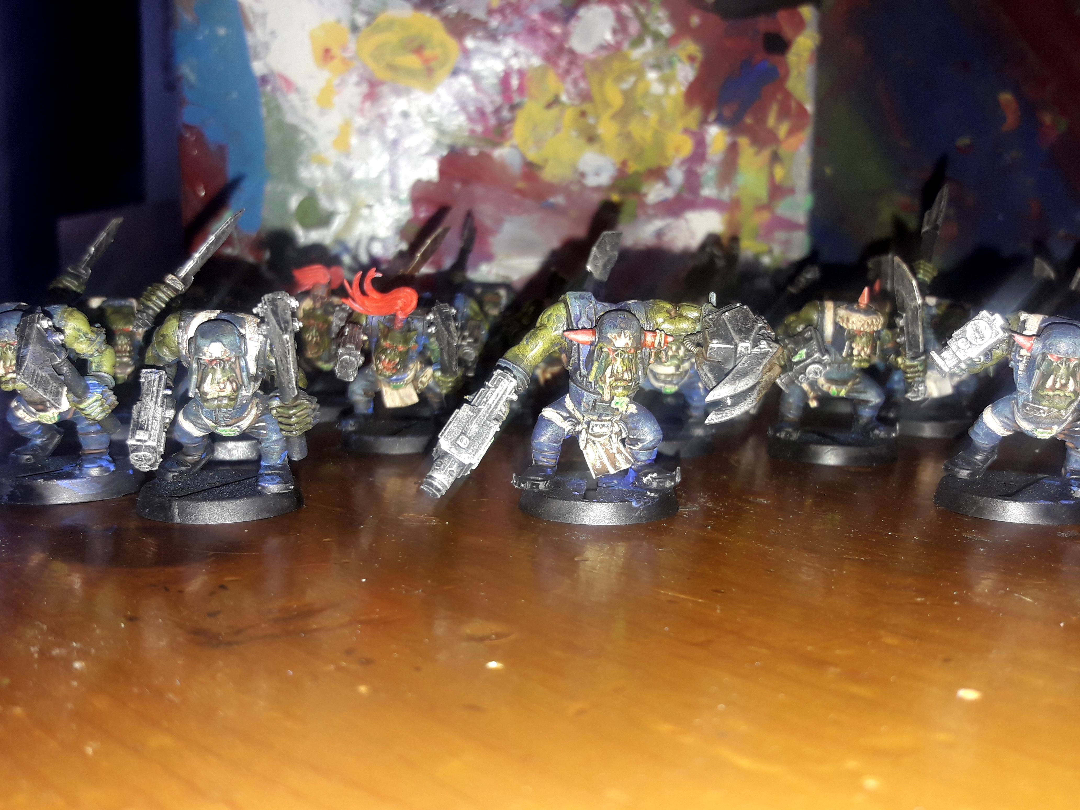 Blue, Boy, Orks, Warhammer 40,000