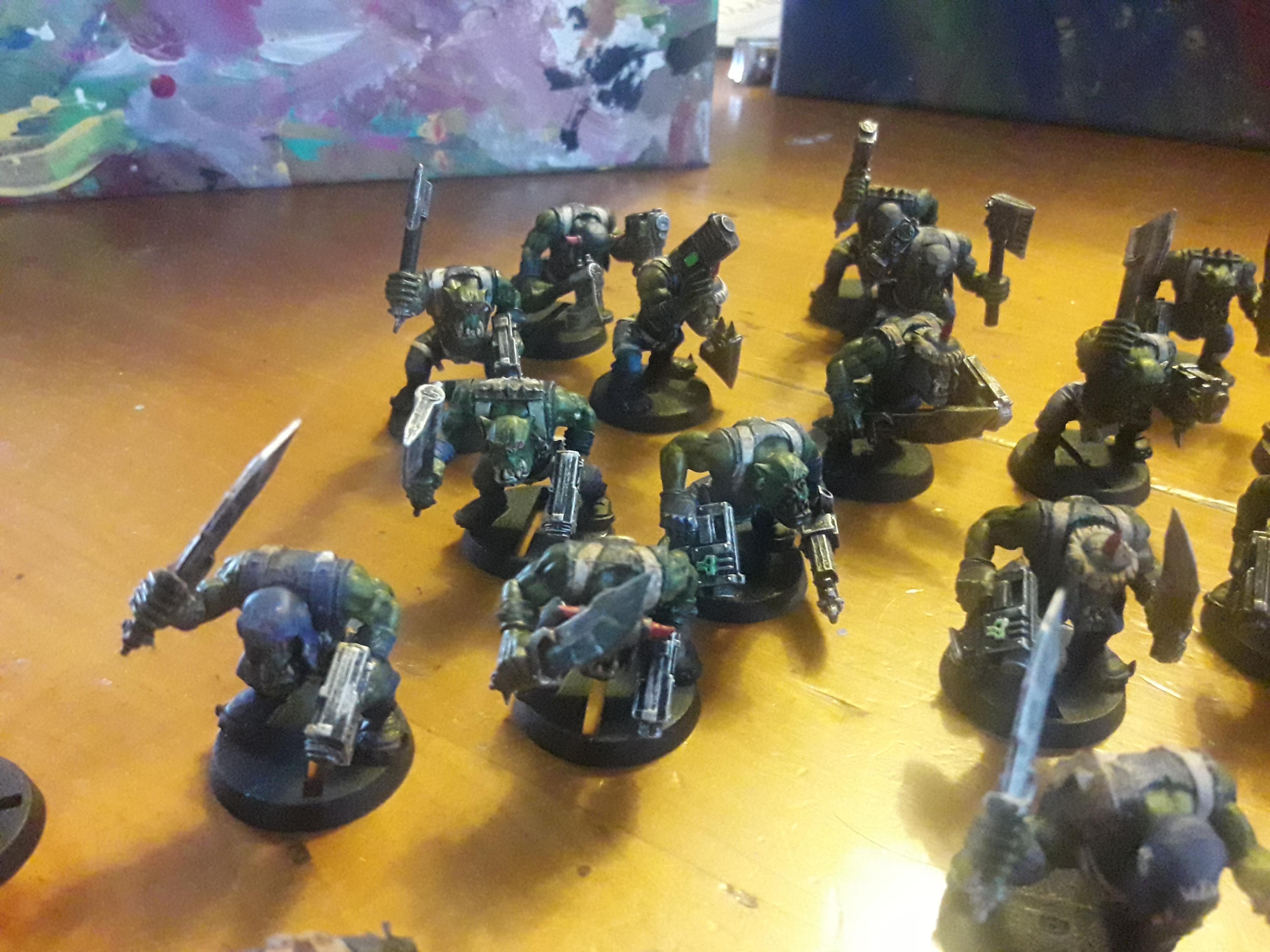 Blue, Boy, Orks, Warhammer 40,000