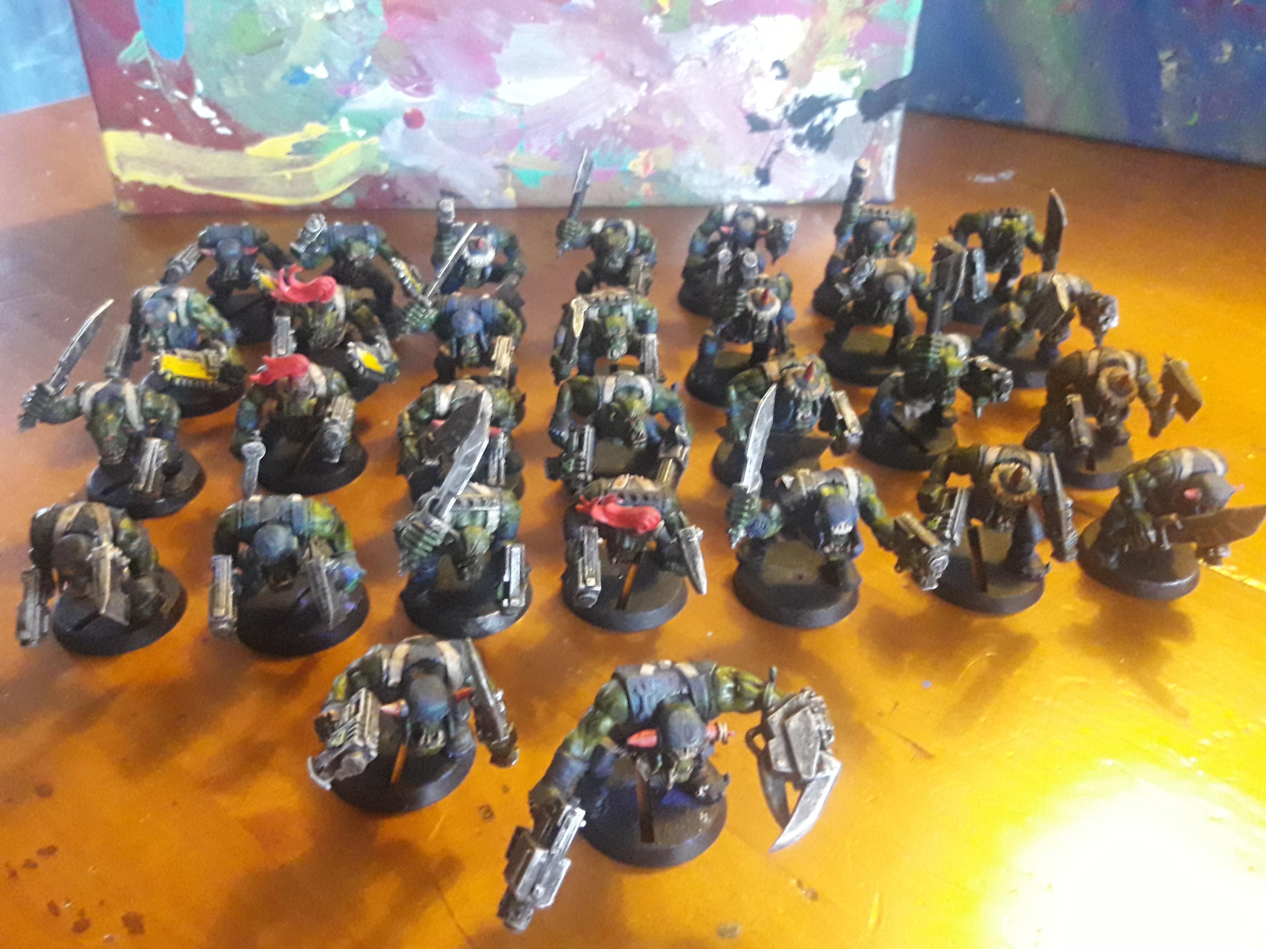 Blue, Boy, Orks, Warhammer 40,000
