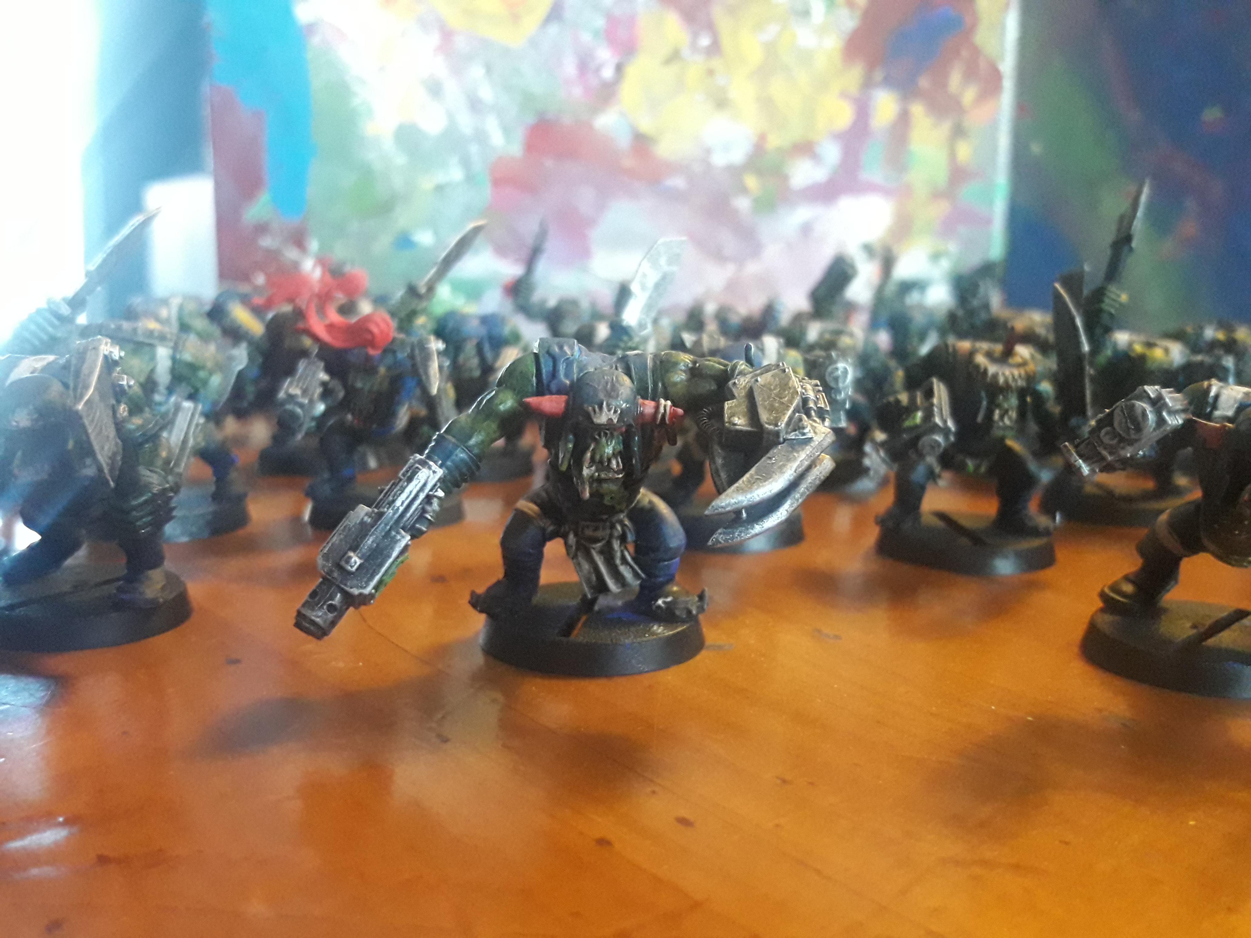 Blue, Boy, Orks, Warhammer 40,000