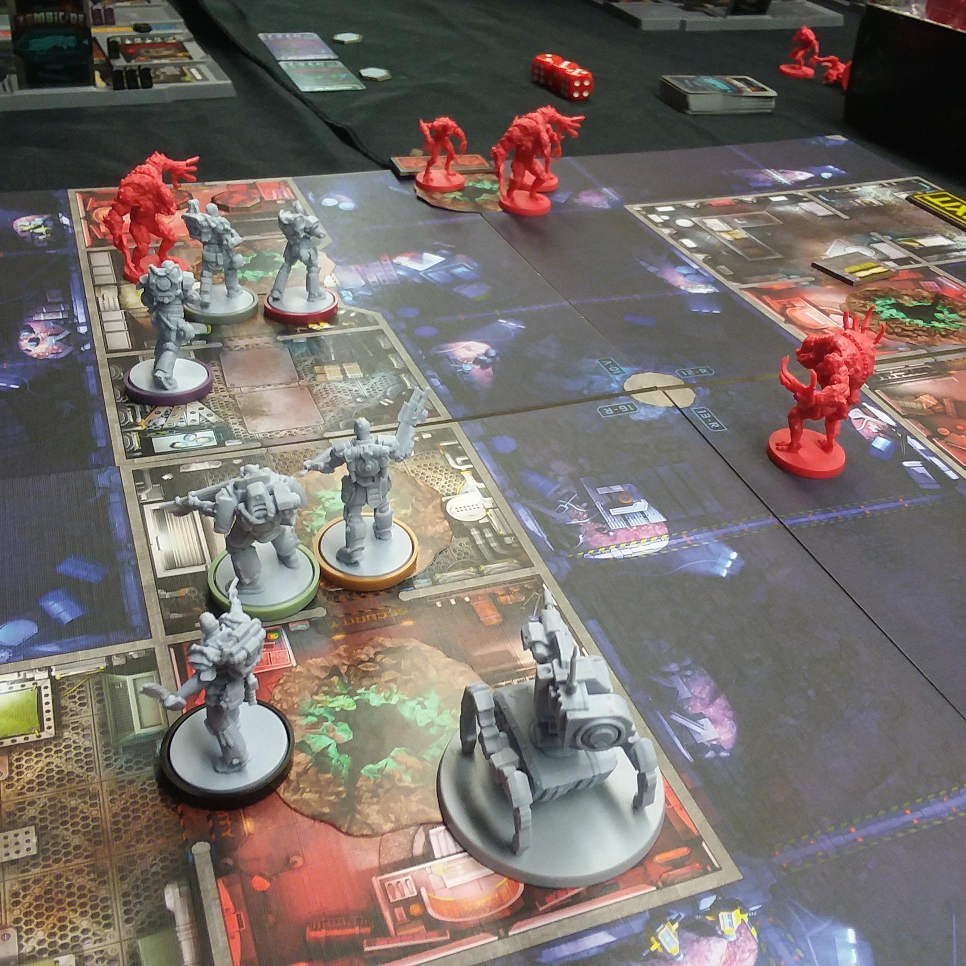 Zombicide:  Invader Blackout game in progress