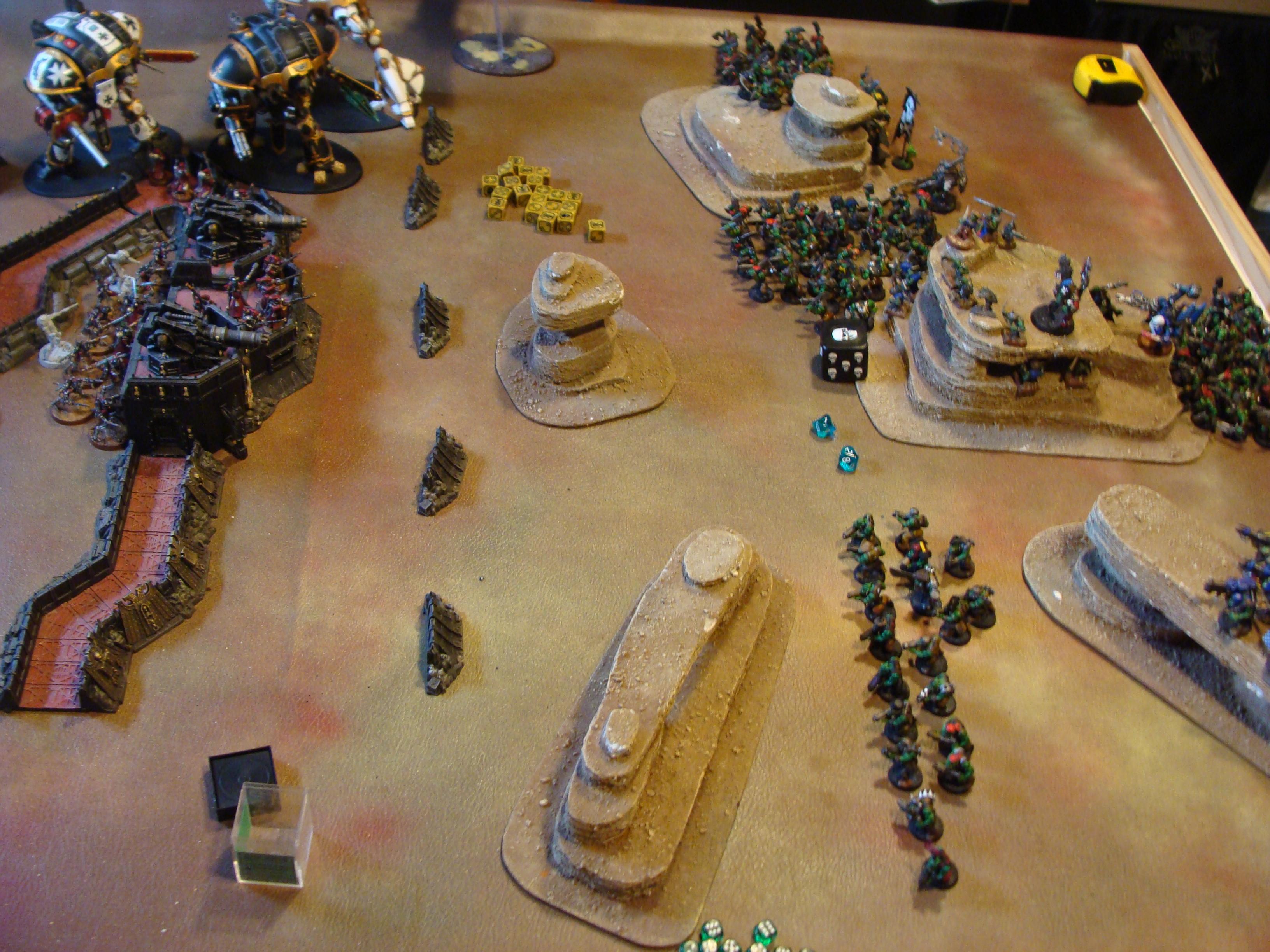 Admech, Battle Report, Imperial Knight, Mechanicum, Orks