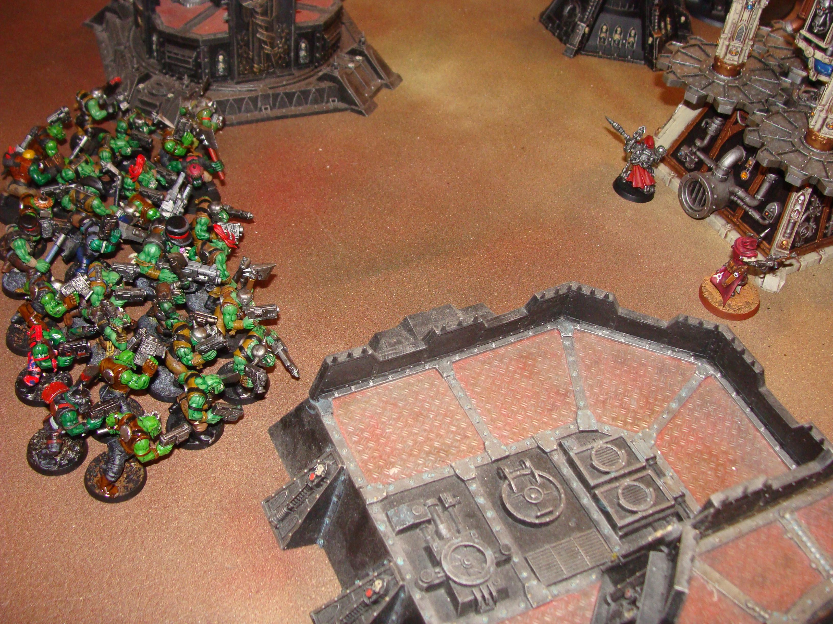Admech, Battle Report, Imperial Knight, Mechanicum, Orks