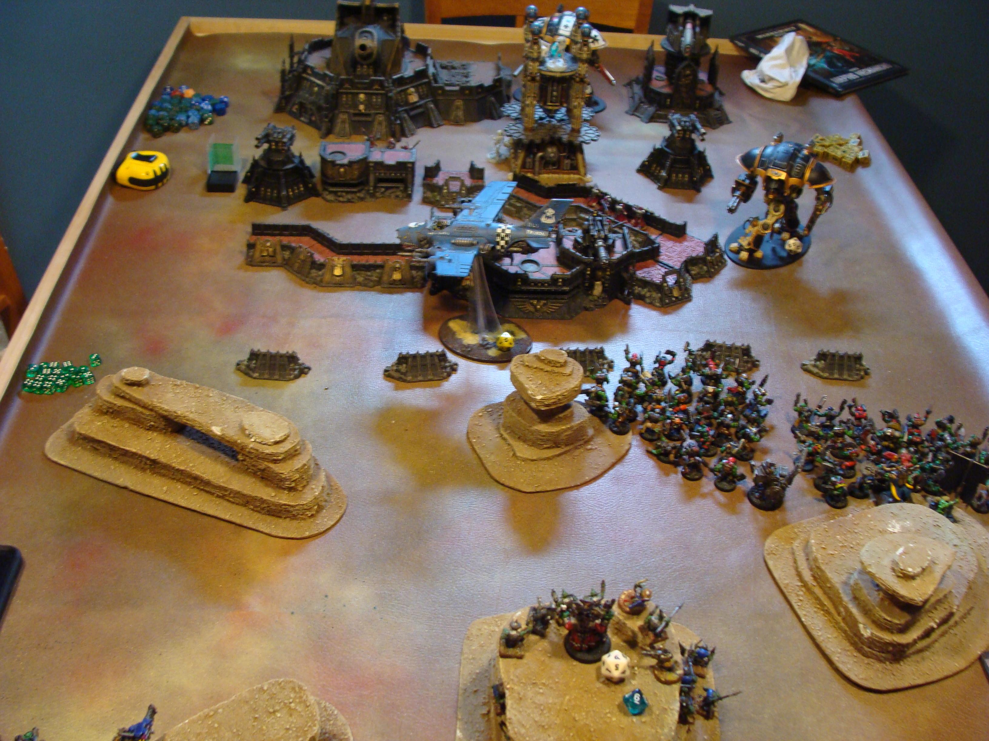 Admech, Battle Report, Imperial Knight, Mechanicum, Orks