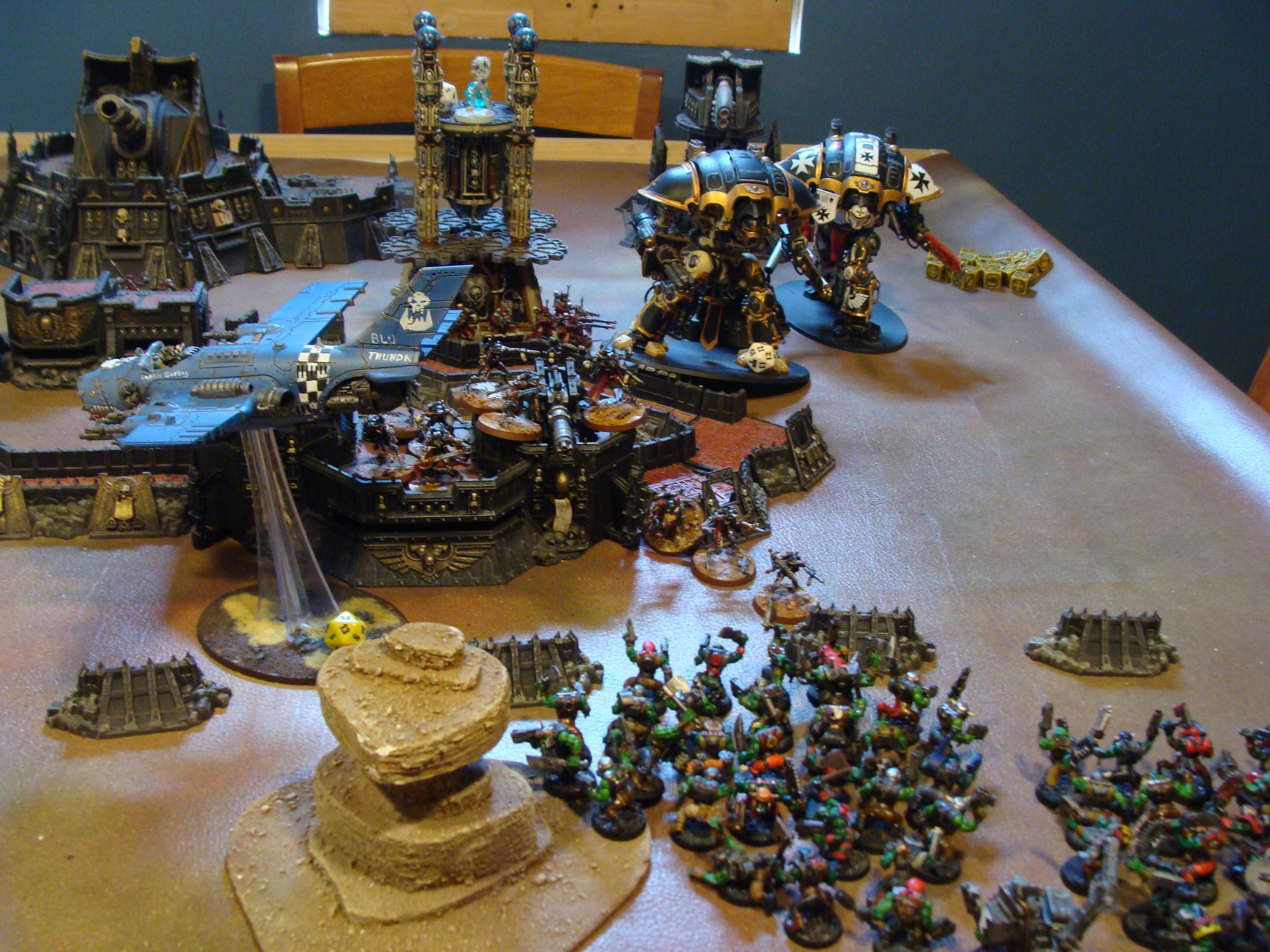 Admech, Battle Report, Imperial Knight, Mechanicum, Orks