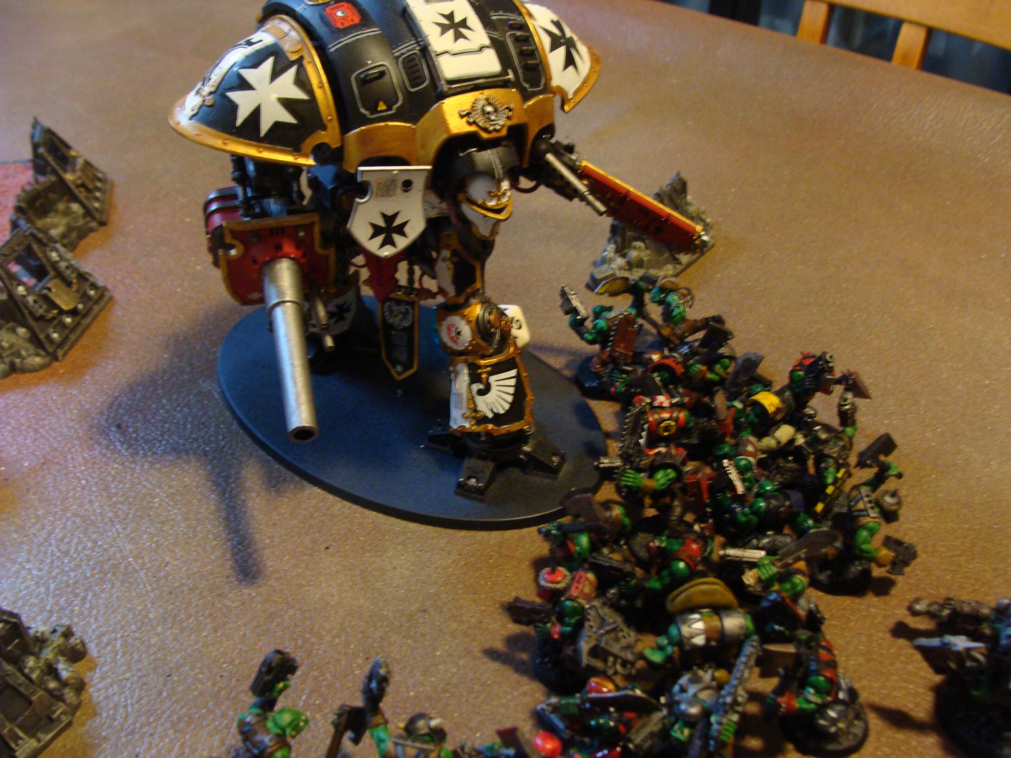 Admech, Battle Report, Imperial Knight, Mechanicum, Orks