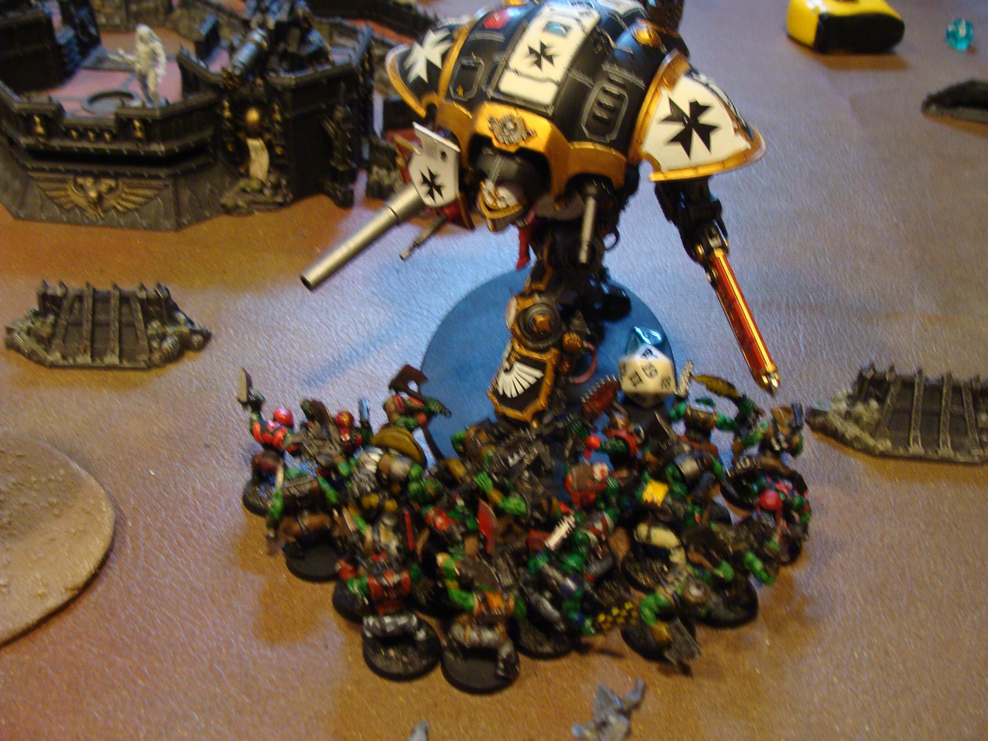 Admech, Battle Report, Imperial Knight, Mechanicum, Orks